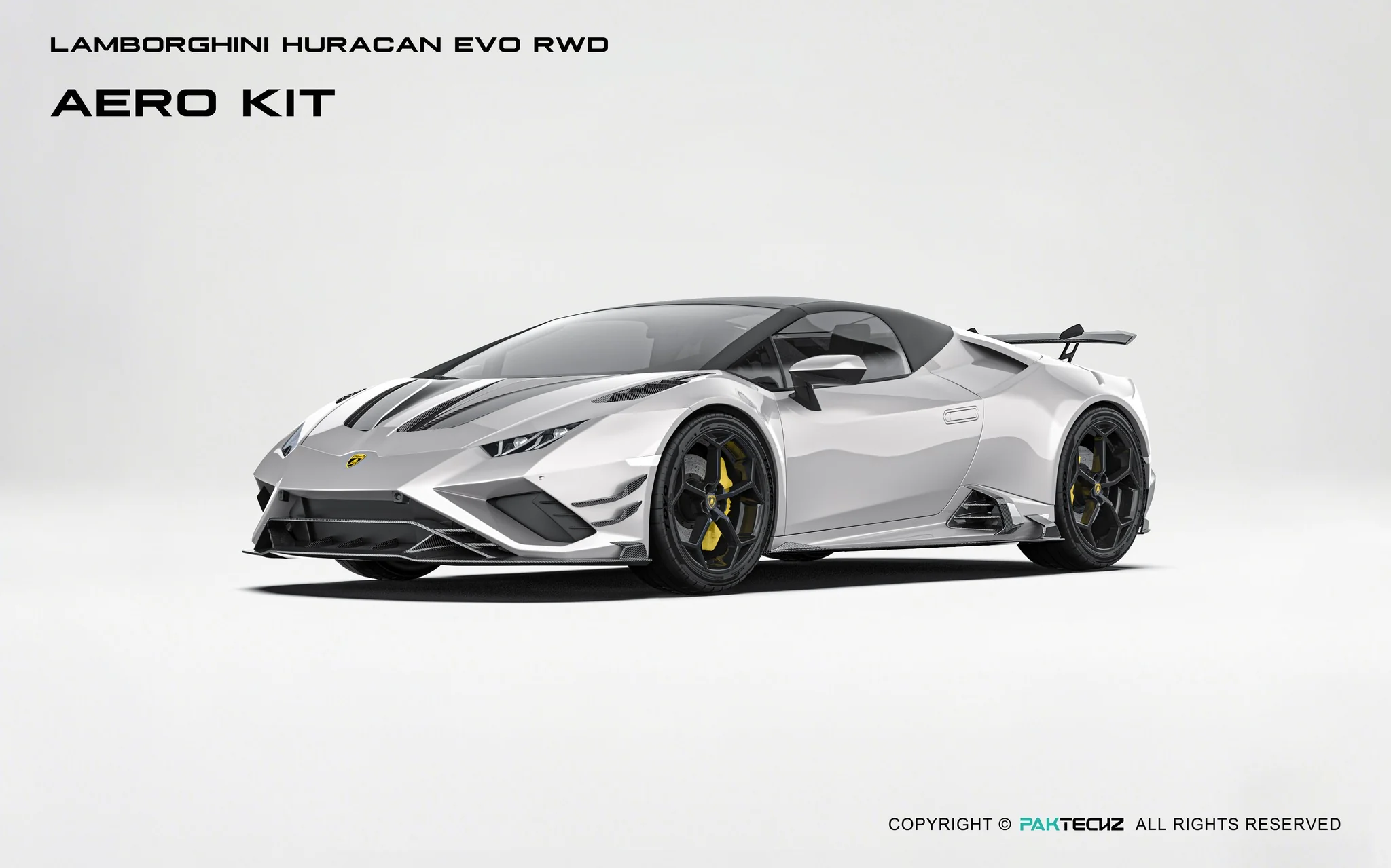 Lamborghini Huracan EVO Huracan EVO Paktechz Full Dry Carbon Aerodynamics kit - Image 5