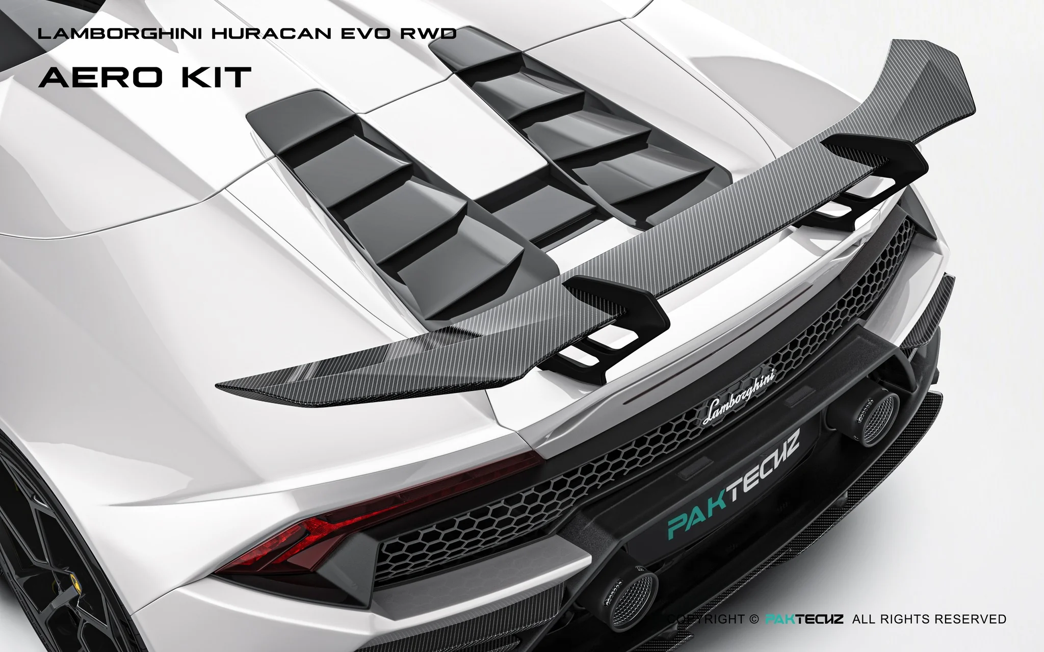 Lamborghini Huracan EVO Huracan EVO Paktechz Full Dry Carbon Aerodynamics kit - Image 7