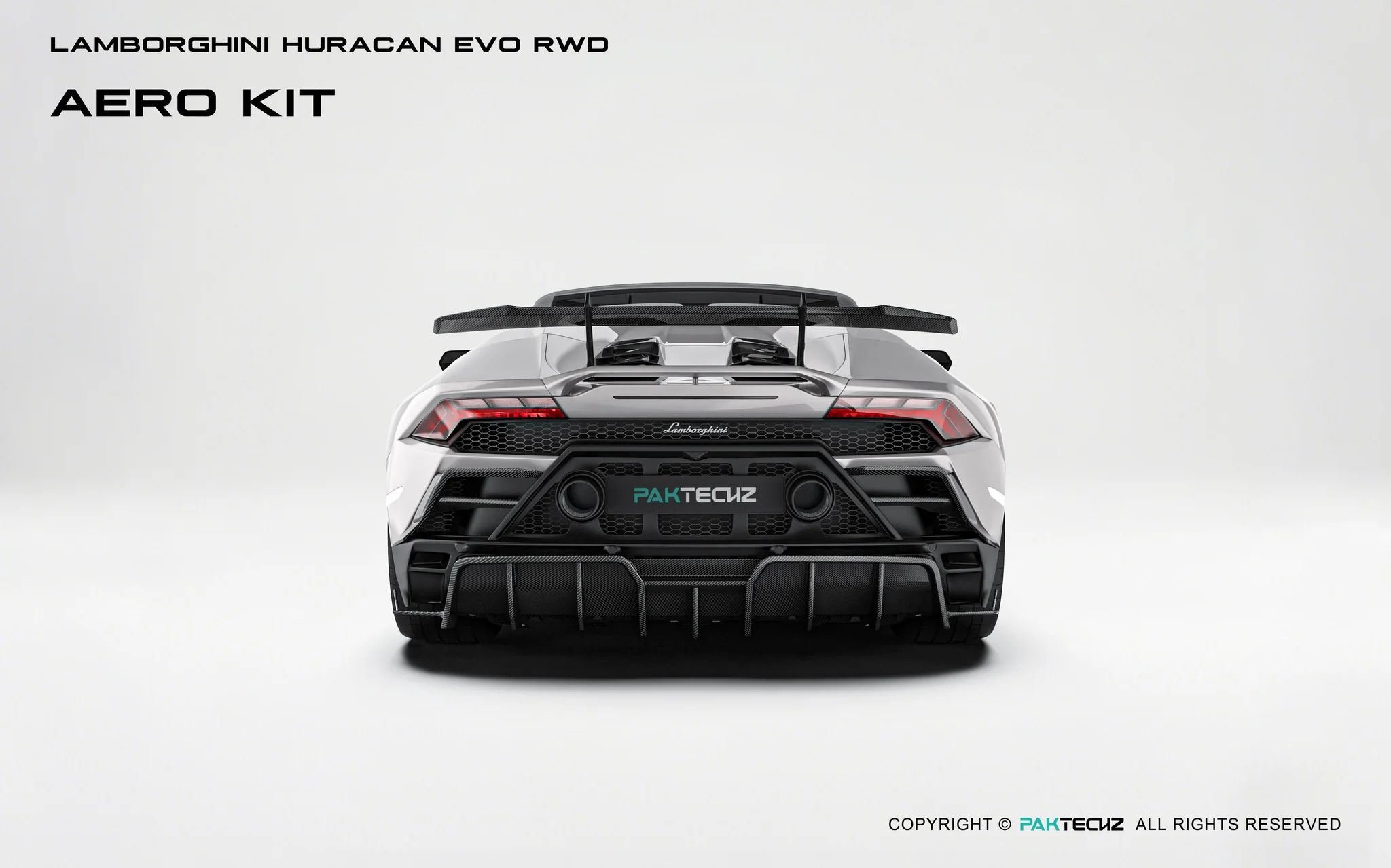 Lamborghini Huracan EVO Huracan EVO Paktechz Full Dry Carbon Aerodynamics kit - Image 9