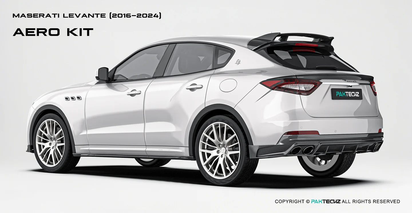 Maserati Levante Paktechz Full Dry Carbon Aerodynamics kit - Image 3