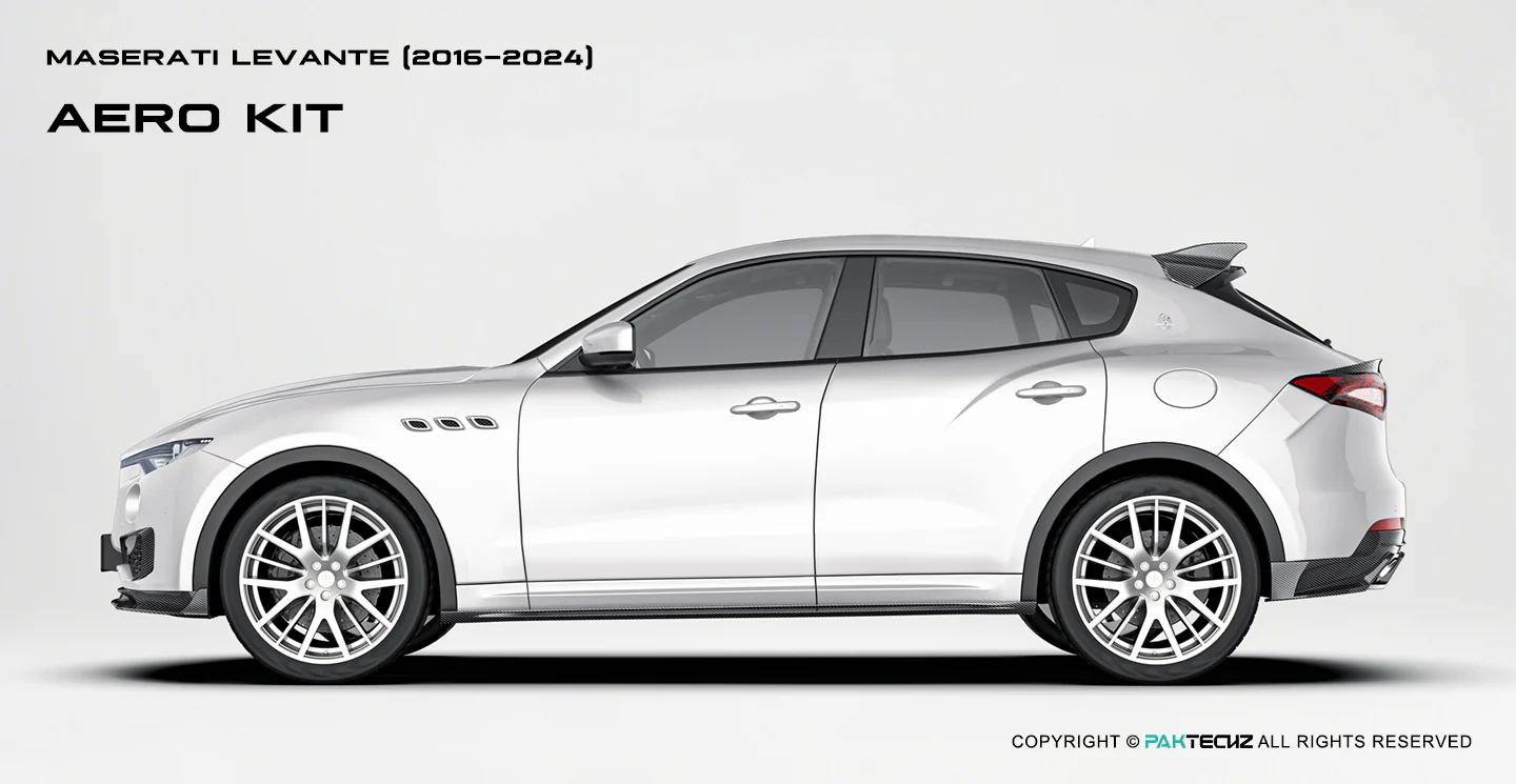 Maserati Levante Paktechz Full Dry Carbon Aerodynamics kit - Image 5