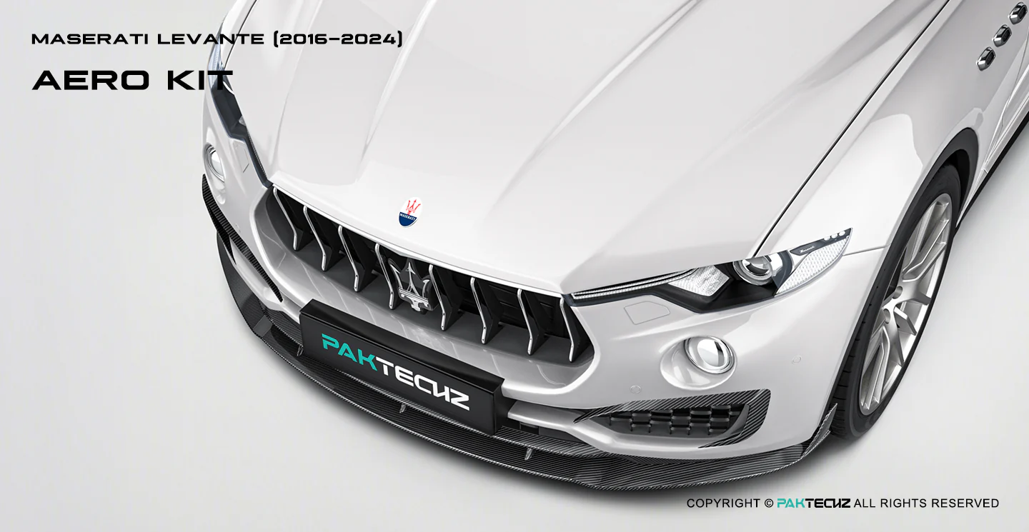 Maserati Levante Paktechz Full Dry Carbon Aerodynamics kit - Image 9