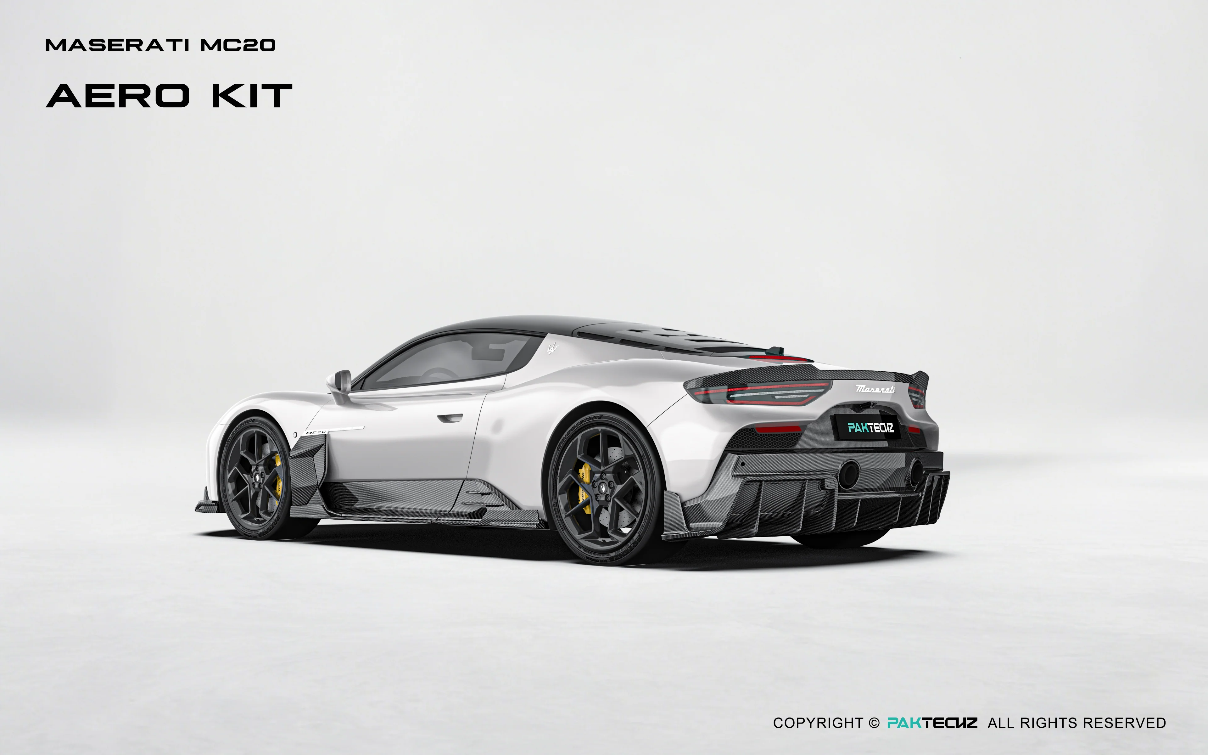 Maserati MC20 Paktechz Full Dry Carbon Aerodynamics Kit - Image 3