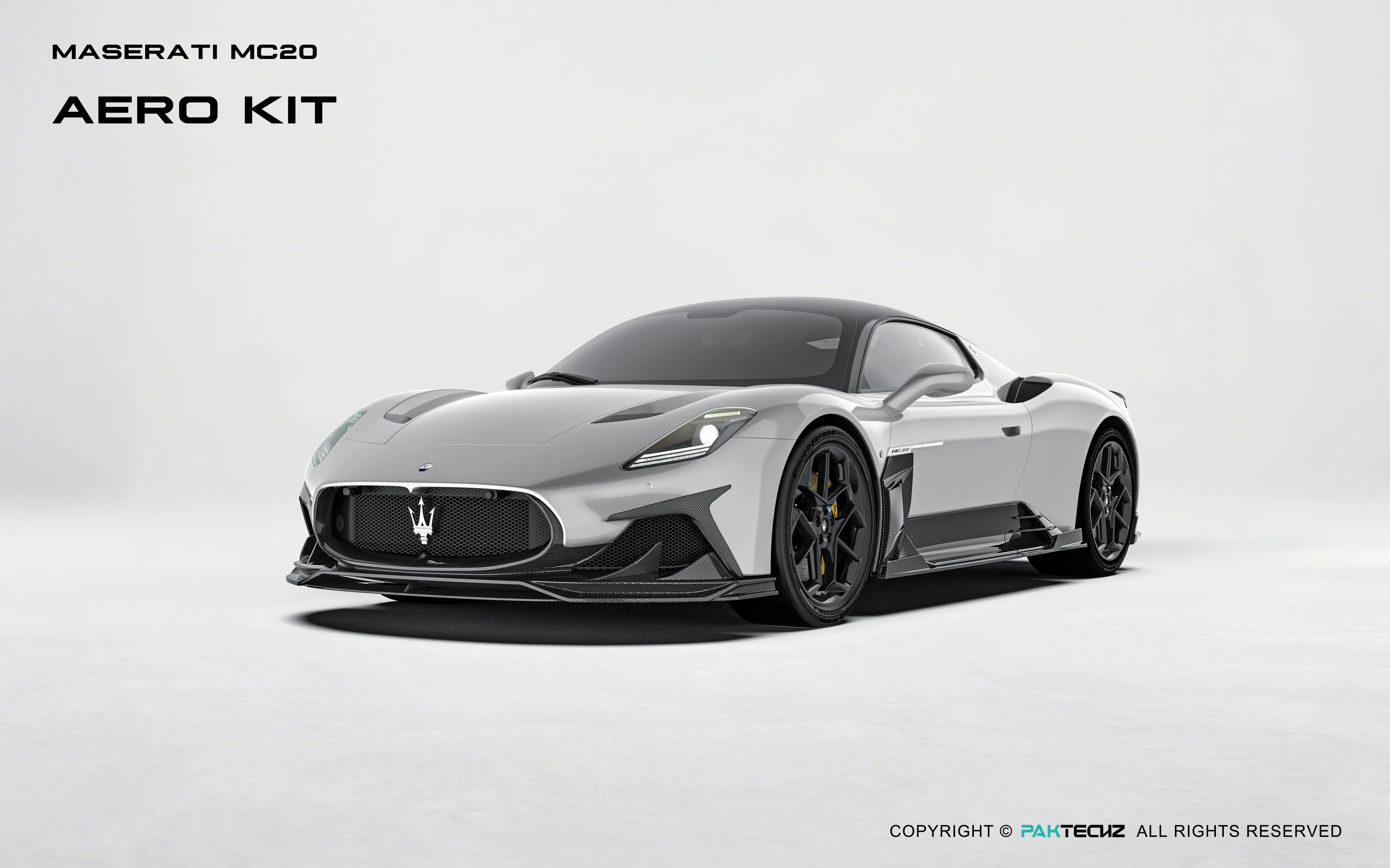 Maserati MC20 Paktechz Full Dry Carbon Aerodynamics Kit - Image 5