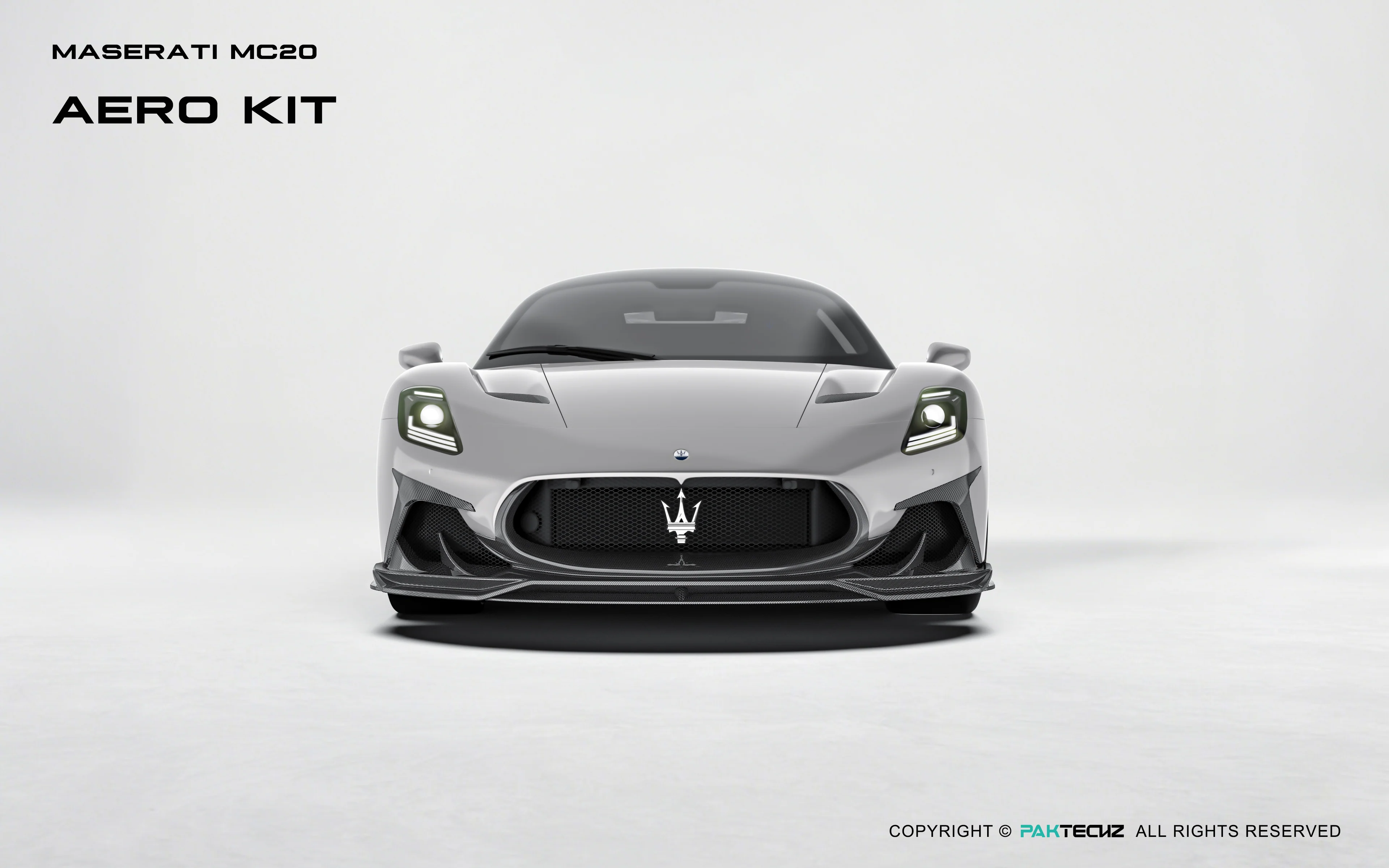 Maserati MC20 Paktechz Full Dry Carbon Aerodynamics Kit - Image 6