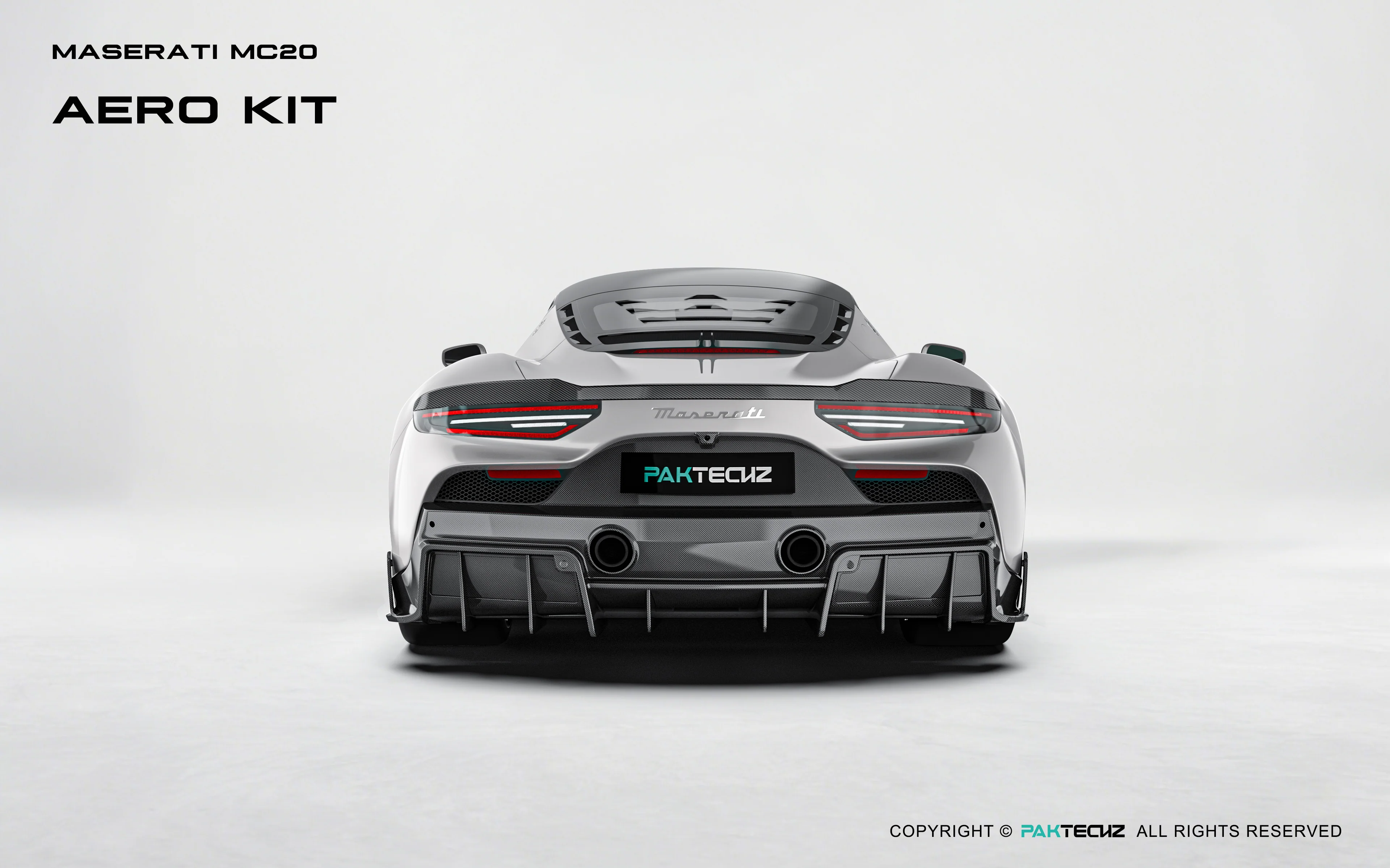Maserati MC20 Paktechz Full Dry Carbon Aerodynamics Kit - Image 8
