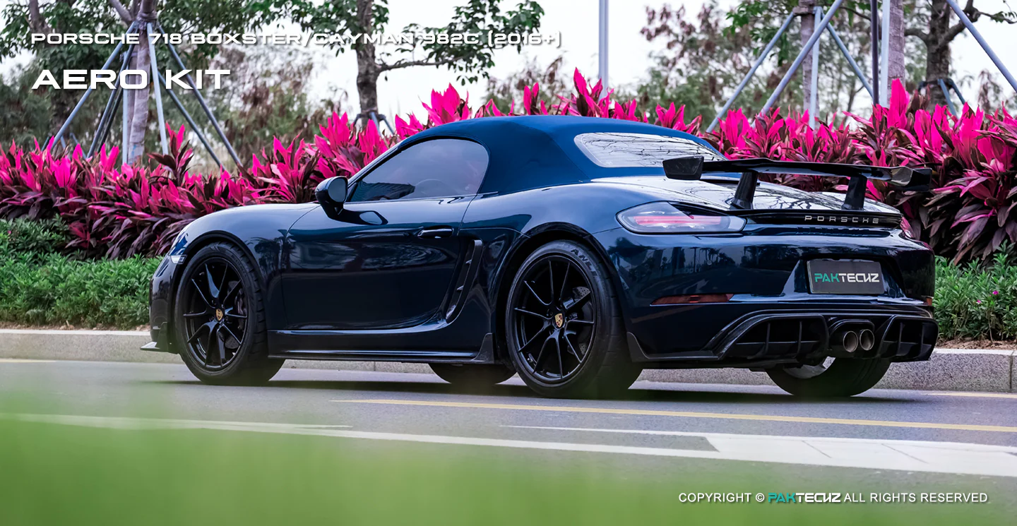 Porsche 718 2016-2020 Porsche Cayman / Boxster (GTS is not suitable) Paktechz Full Dry Carbon Aerodynamics kit - Image 12