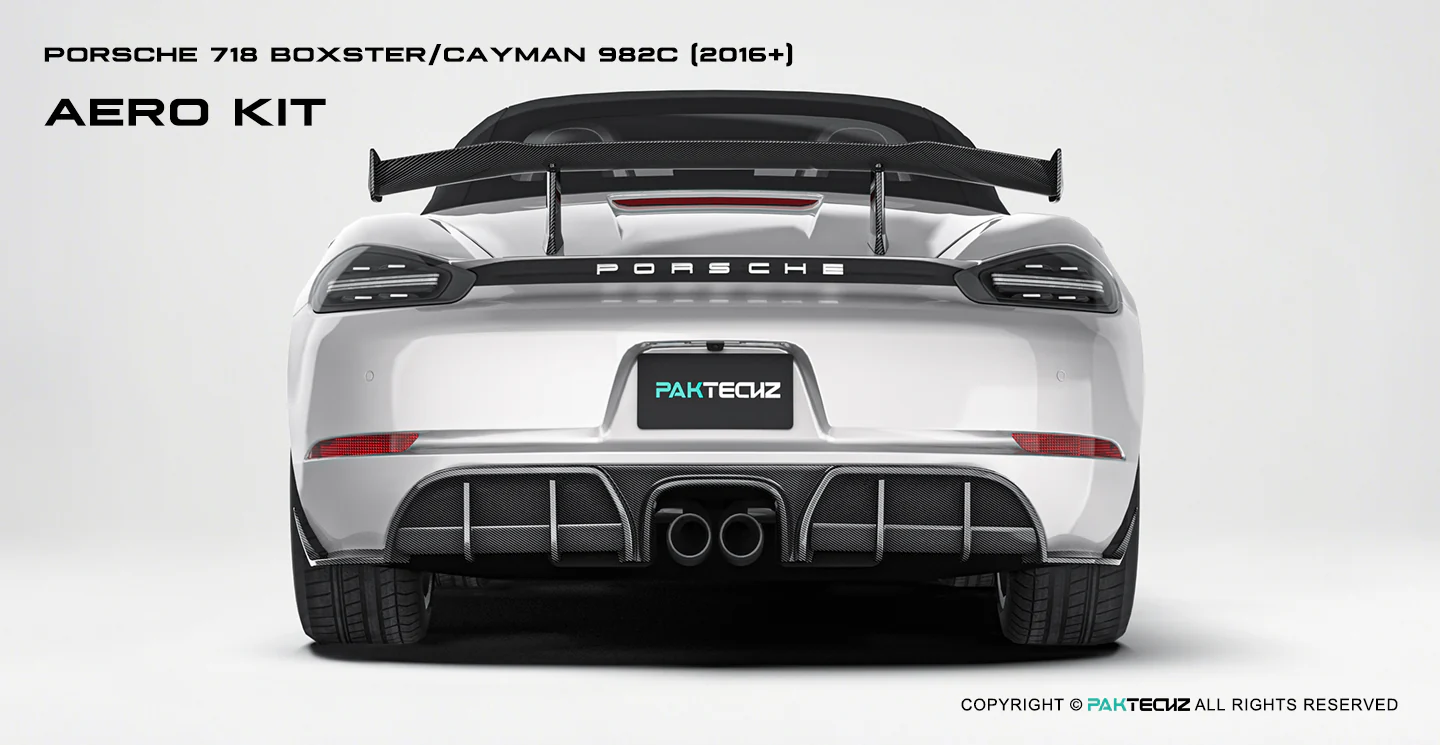 Porsche 718 2016-2020 Porsche Cayman / Boxster (GTS is not suitable) Paktechz Full Dry Carbon Aerodynamics kit - Image 7