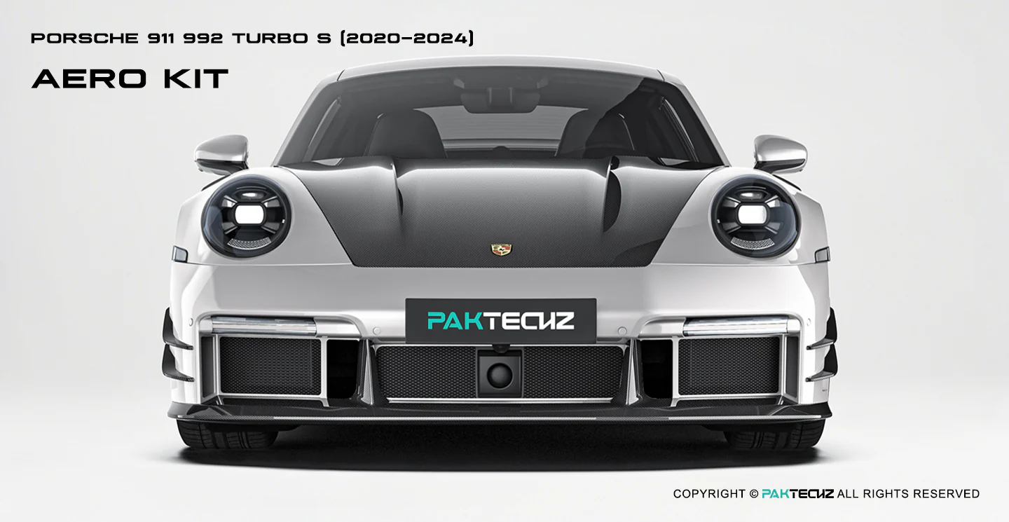 Porsche 911 992.1 Turbo S Paktechz Full Dry Carbon Aerodynamics kit 2020-2024 - Image 10
