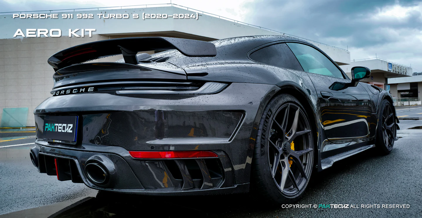 Porsche 911 992.1 Turbo S Paktechz Full Dry Carbon Aerodynamics kit 2020-2024 - Image 29