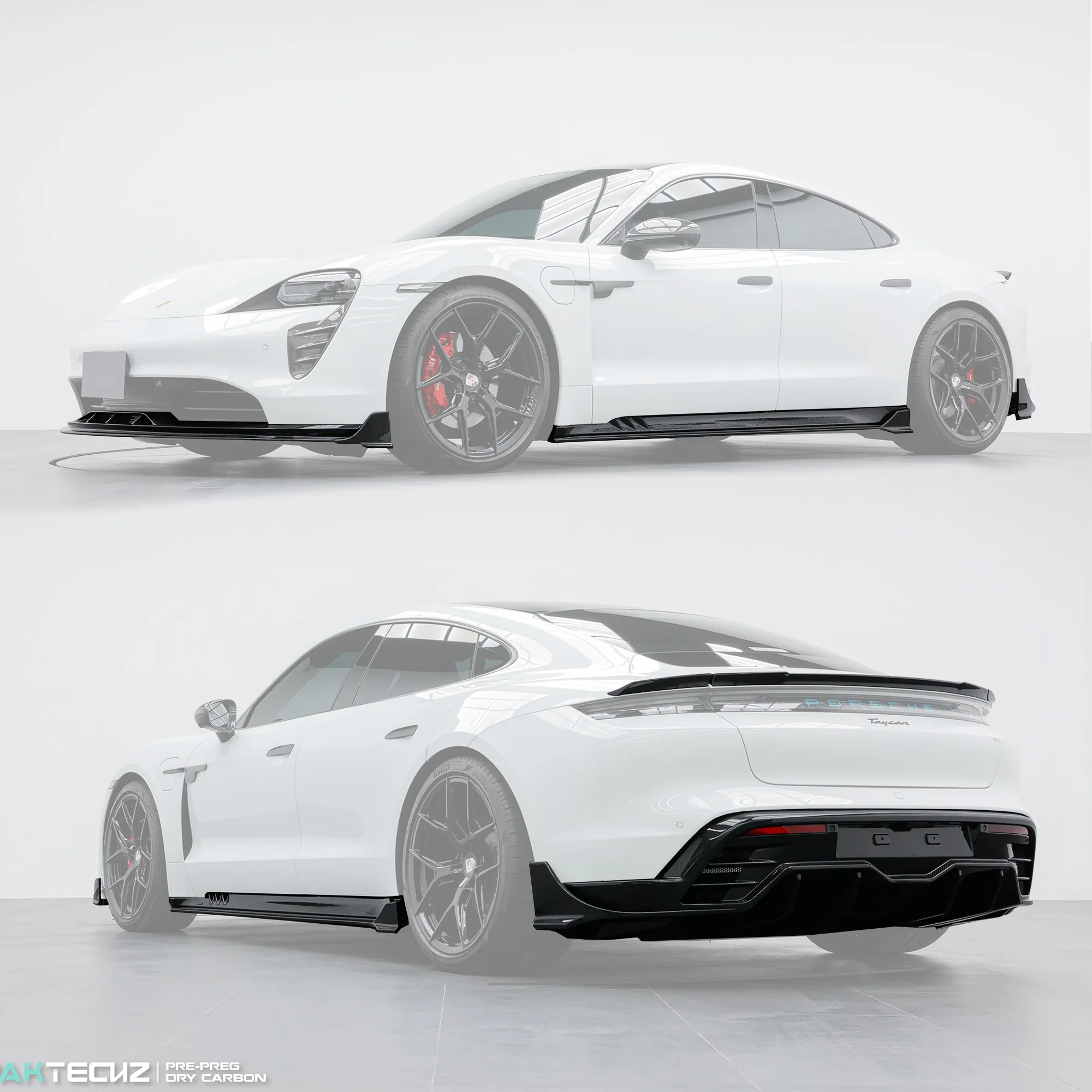 Porsche Taycan / Turismo Paktechz Full Dry Carbon Aerodynamics kit - Image 17