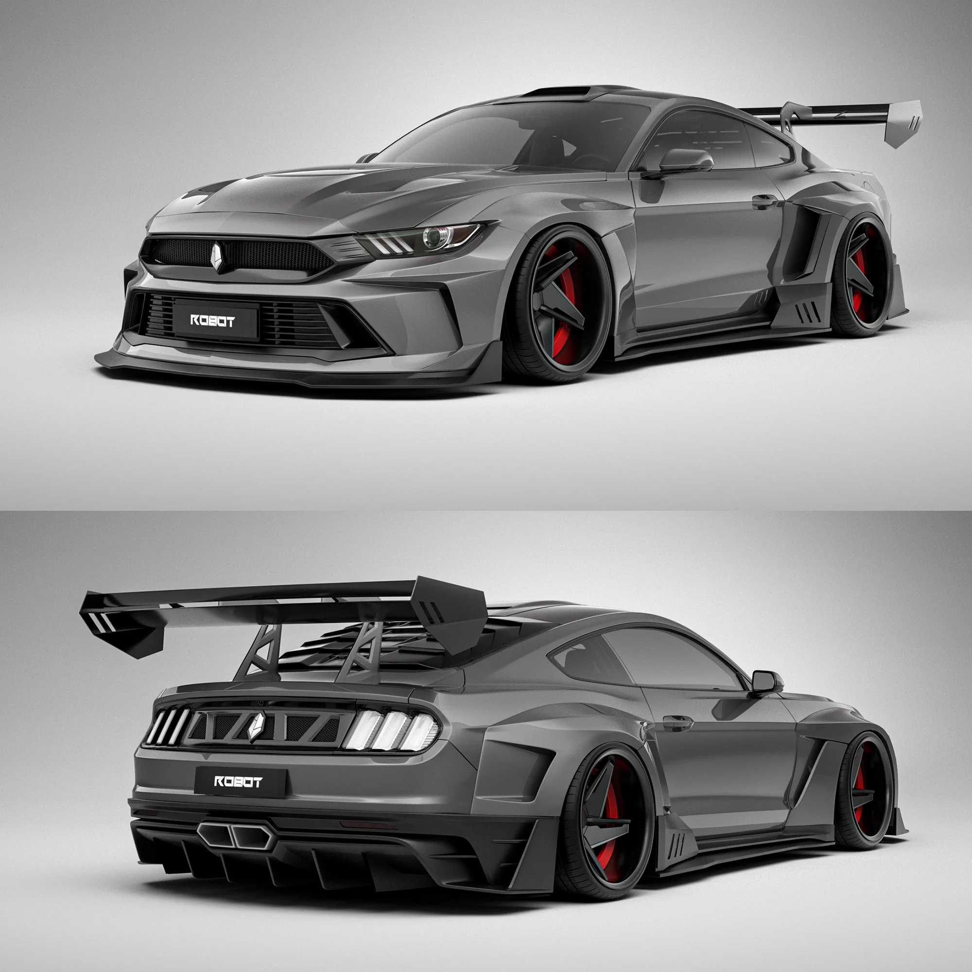 Robot Craftsman Ford Mustang Dusk Widebody Kit 2015-2023 - Image 2
