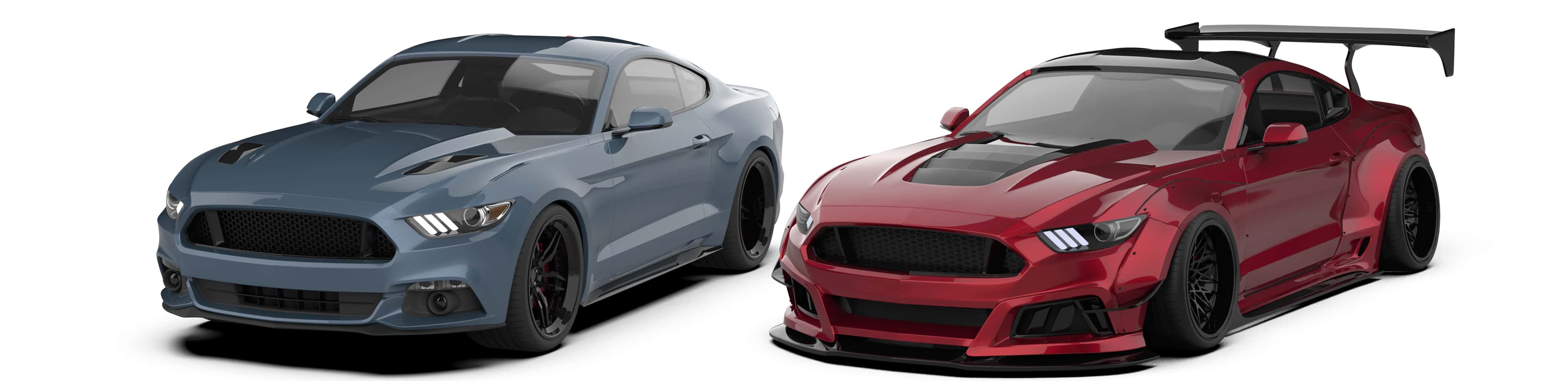 Robot Craftsman Ford Mustang V2 Fibre Glass Reinforced Plastic Complete Body Kit 2015-2023 - Image 10