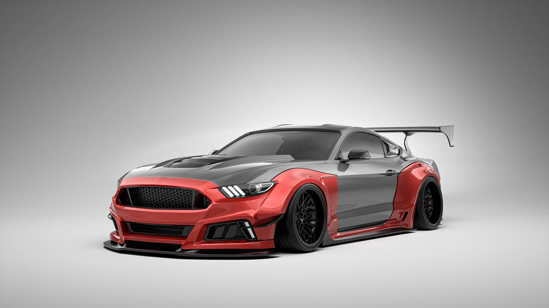 Robot Craftsman Ford Mustang V2 Fibre Glass Reinforced Plastic Complete Body Kit 2015-2023 - Image 34