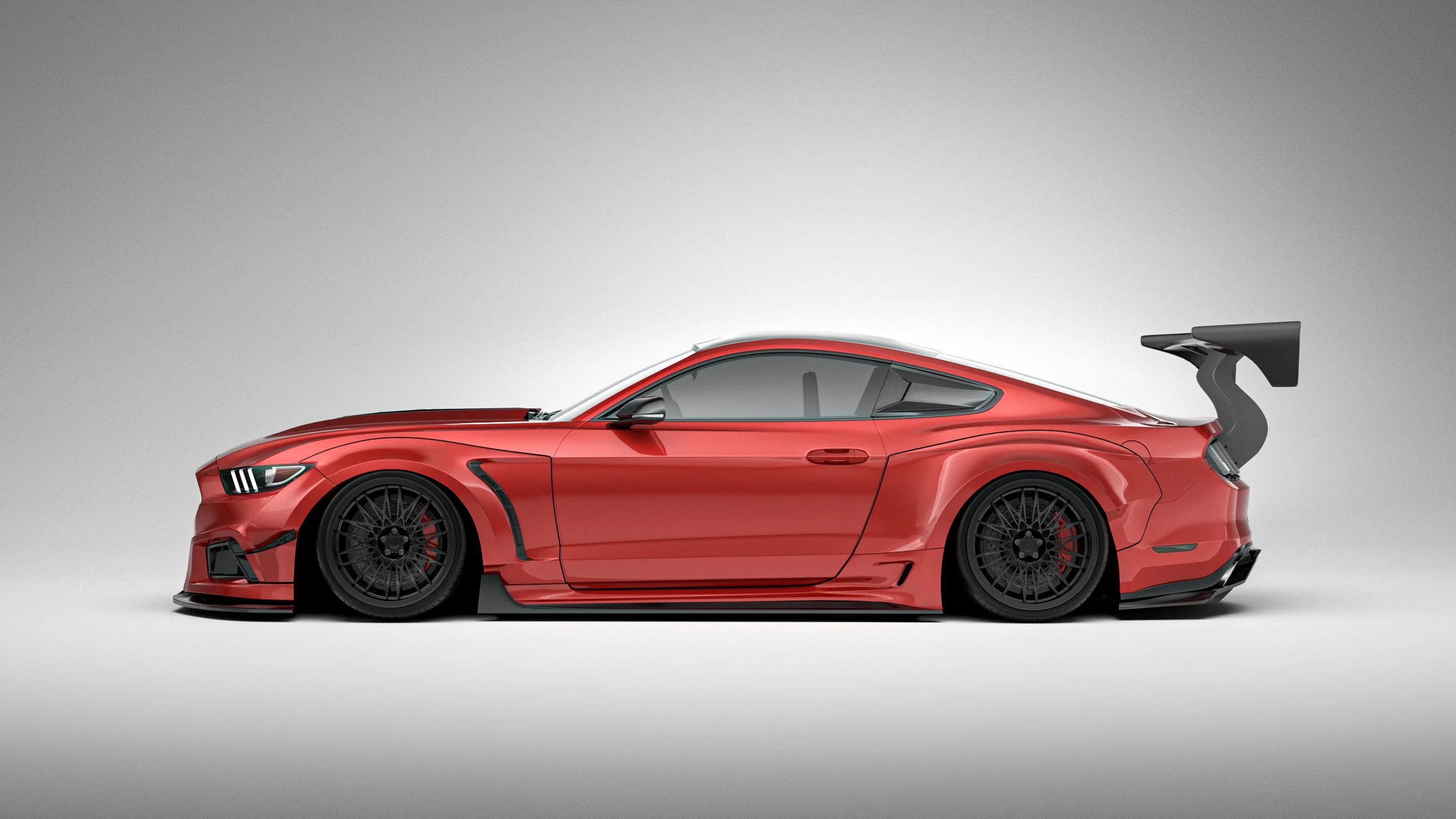 Robot Craftsman Ford Mustang V2 Fibre Glass Reinforced Plastic Complete Body Kit 2015-2023 - Image 4