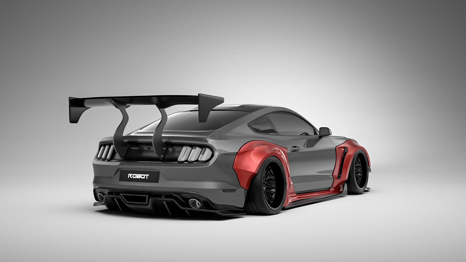Robot Craftsman Ford Mustang V2 Fibre Glass Reinforced Plastic Complete Body Kit 2015-2023 - Image 40