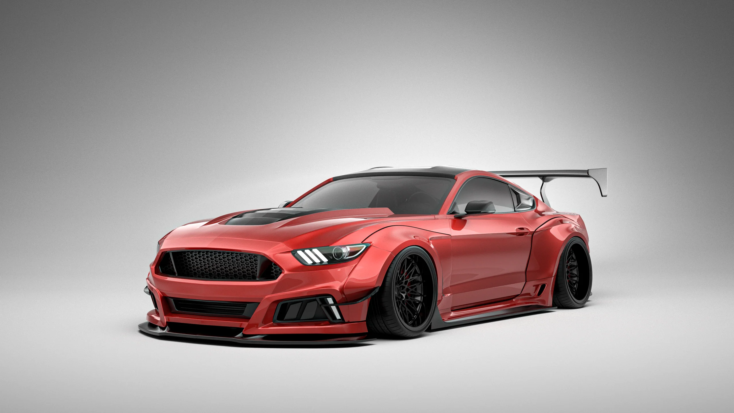 Robot Craftsman Ford Mustang V2 Fibre Glass Reinforced Plastic Complete Body Kit 2015-2023 - Image 7