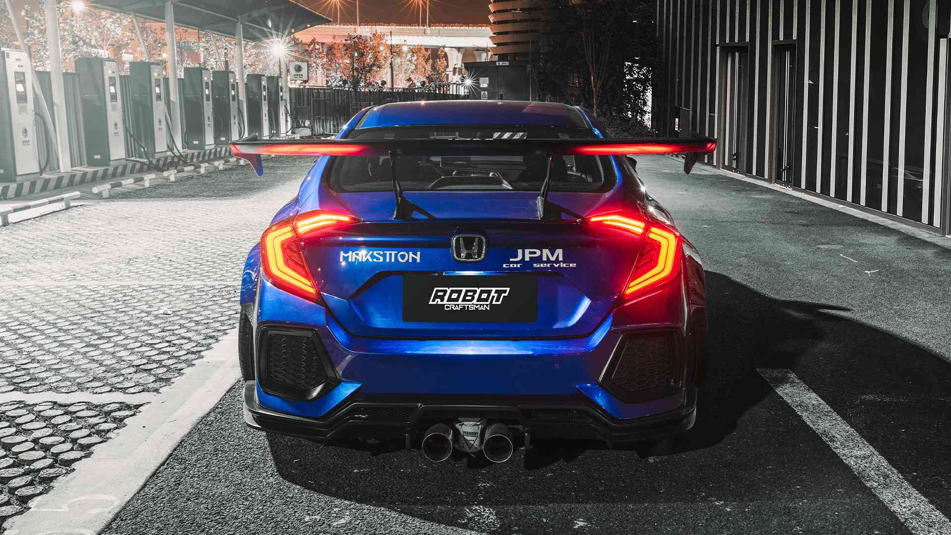 Robot 10th Gen Honda Civic SEDAN FRP Complete Widebody Kit - Image 6