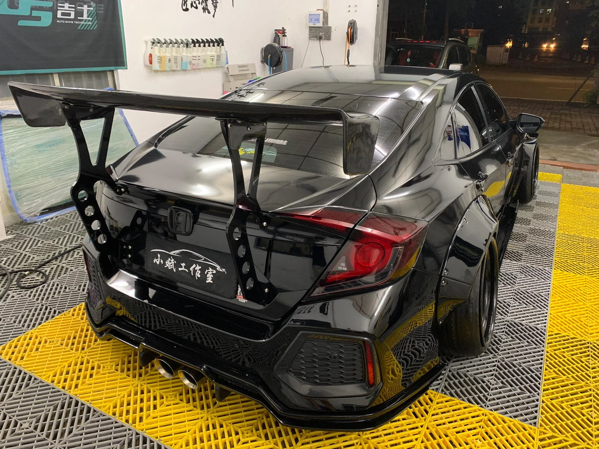 Robot 10th Gen Honda Civic SEDAN FRP Complete Widebody Kit - Image 9