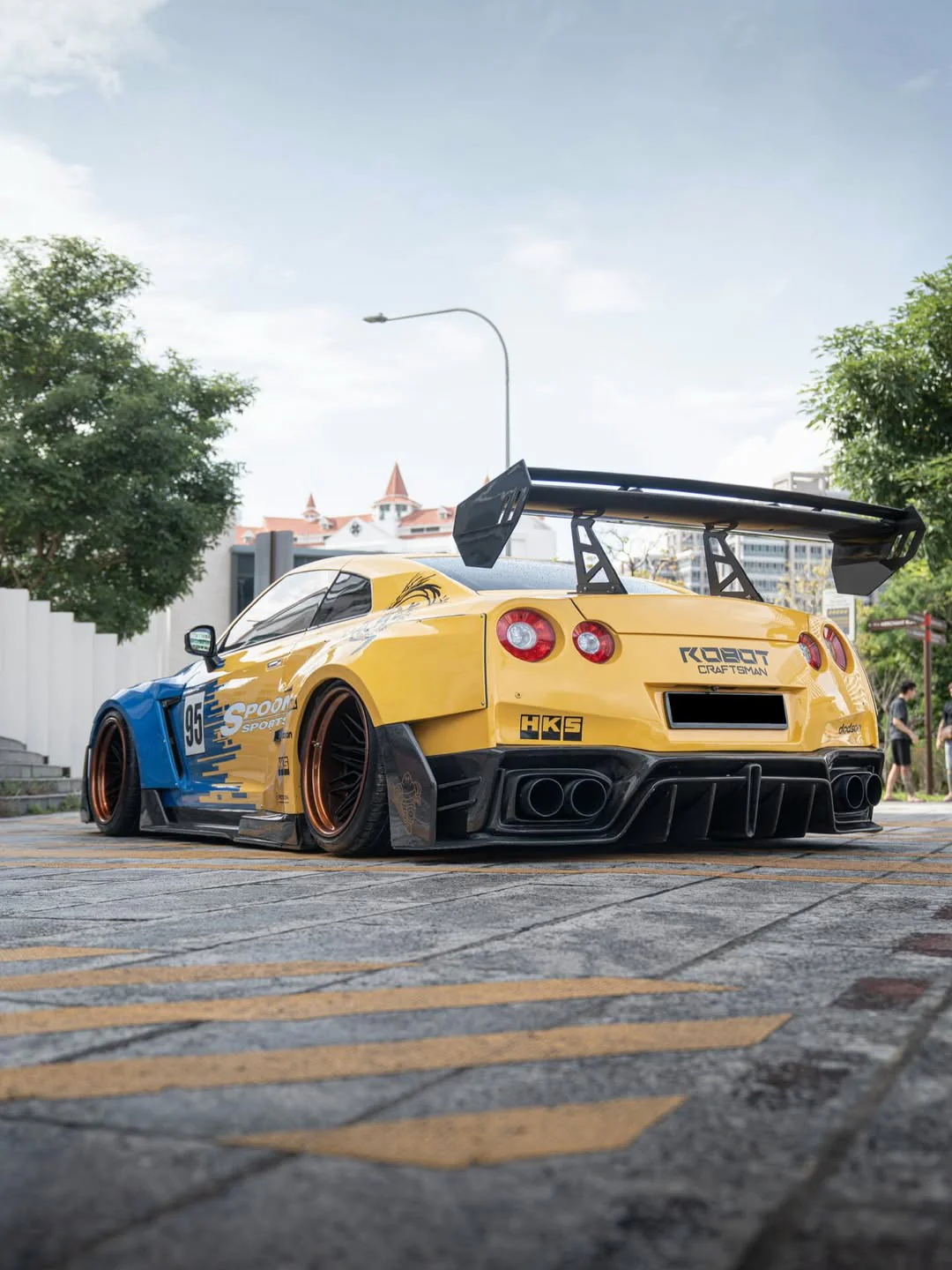 Robot Craftsman Nissan GTR Body Kit R35 WIDEBODY Fibre Glass Reinforced Plastic Complete Body Kit (FRP) - Image 19