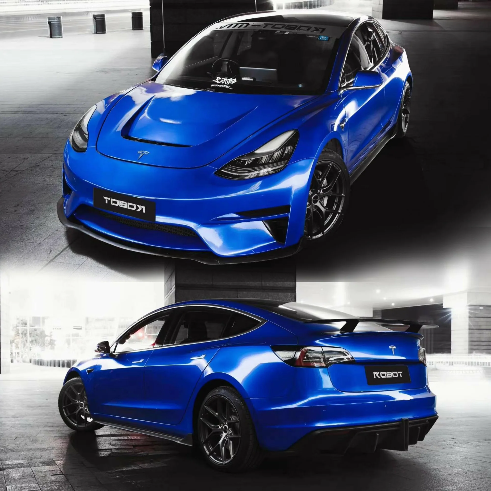 Robot Craftsman Tesla Model 3 "Crypton" Fibre Glass Reinforced Plastic Complete Body Kit (FRP) - Image 2