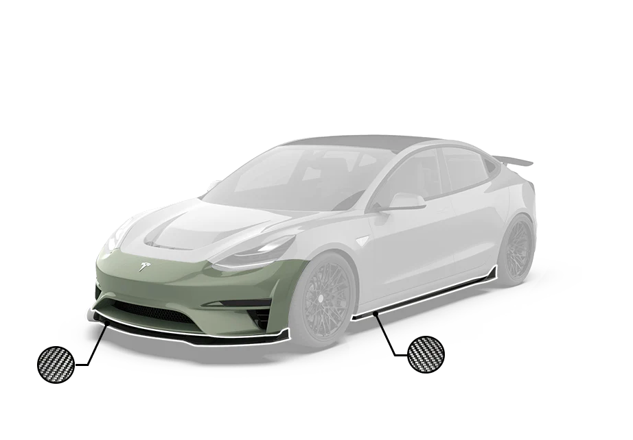 Robot Craftsman Tesla Model 3 "Crypton" Fibre Glass Reinforced Plastic Complete Body Kit (FRP) - Image 31