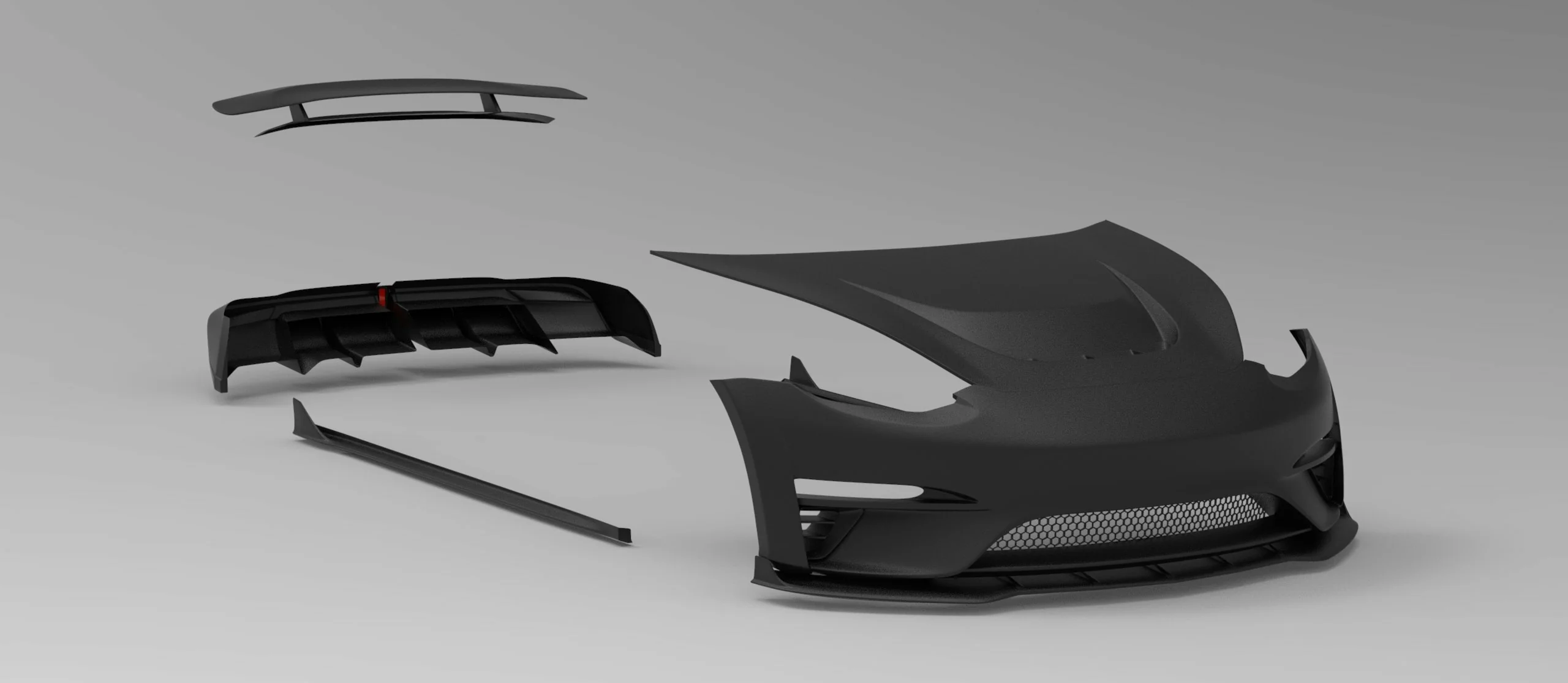 Robot Craftsman Tesla Model 3 "Crypton" Fibre Glass Reinforced Plastic Complete Body Kit (FRP) - Image 35