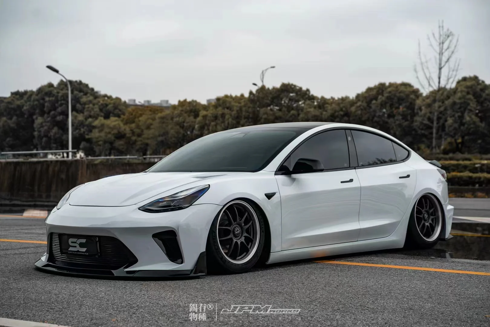 Robot Craftsman Tesla Model 3 “HACKER” Front Bumper & Front Lip (2017–2023 pre-facelift) - Image 27