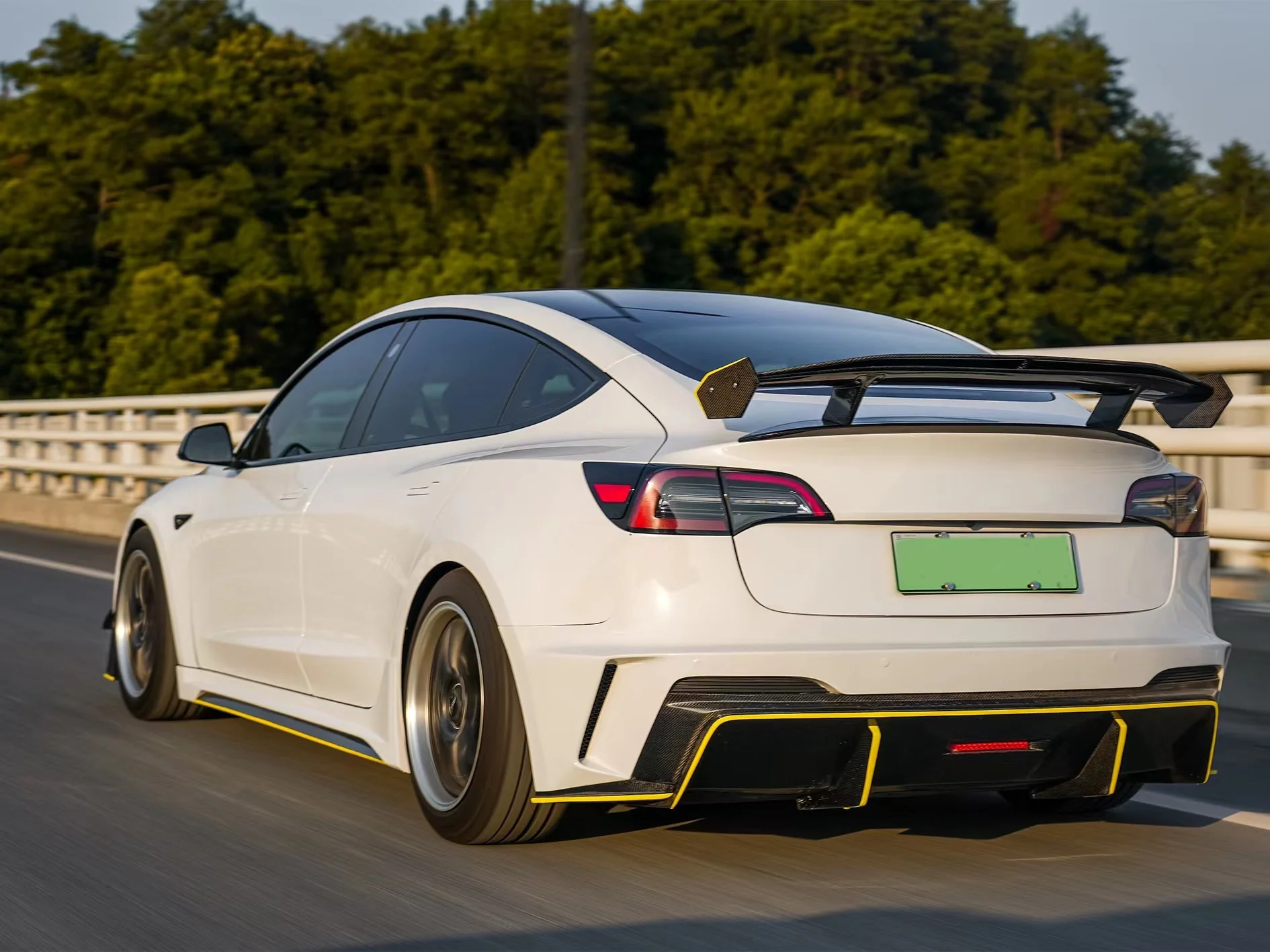 Robot Craftsman Tesla Model 3 “HACKER” Rear Bumper & Diffuser  (2017–2023 pre-facelift) - Image 13