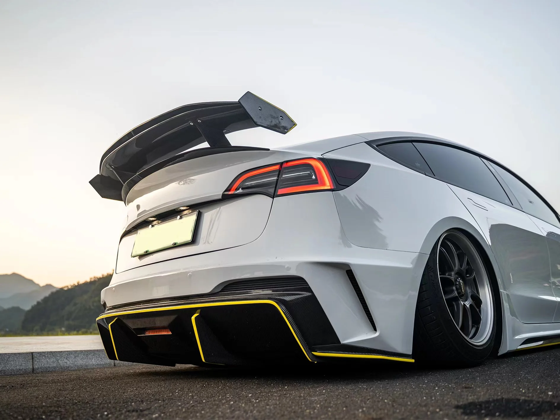 Robot Craftsman Tesla Model 3 “HACKER” Rear Bumper & Diffuser  (2017–2023 pre-facelift) - Image 14