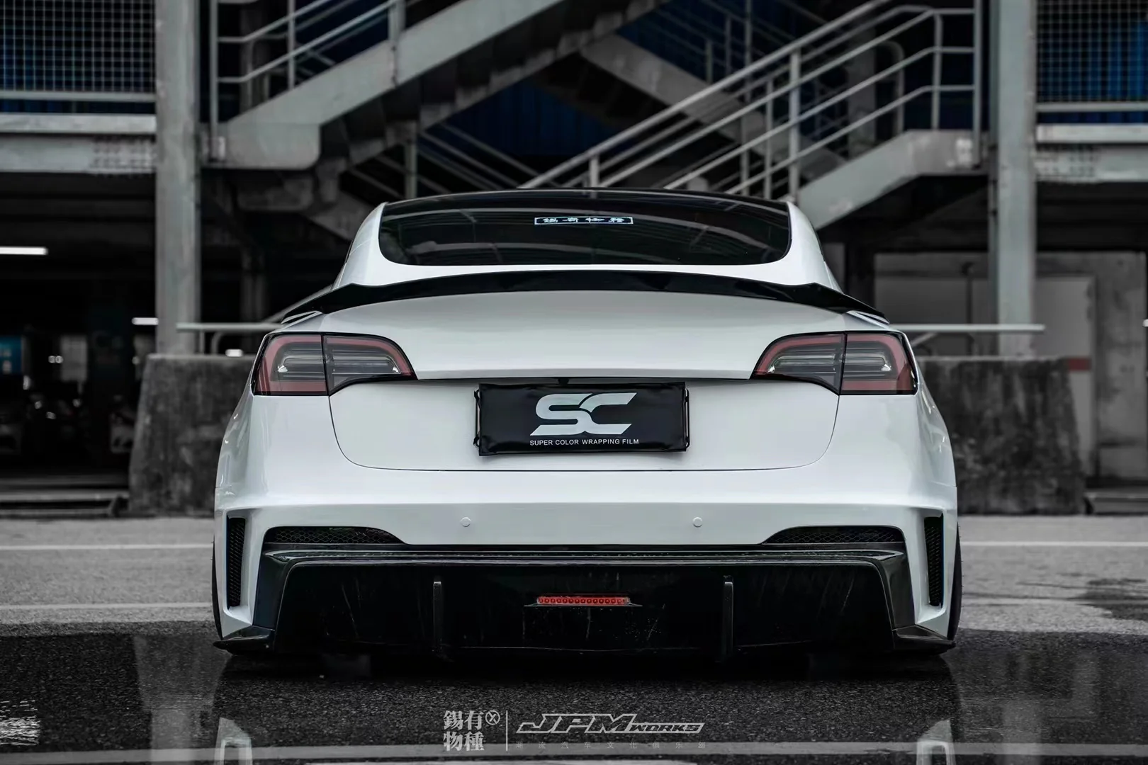 Robot Craftsman Tesla Model 3 “HACKER” Rear Bumper & Diffuser  (2017–2023 pre-facelift) - Image 15