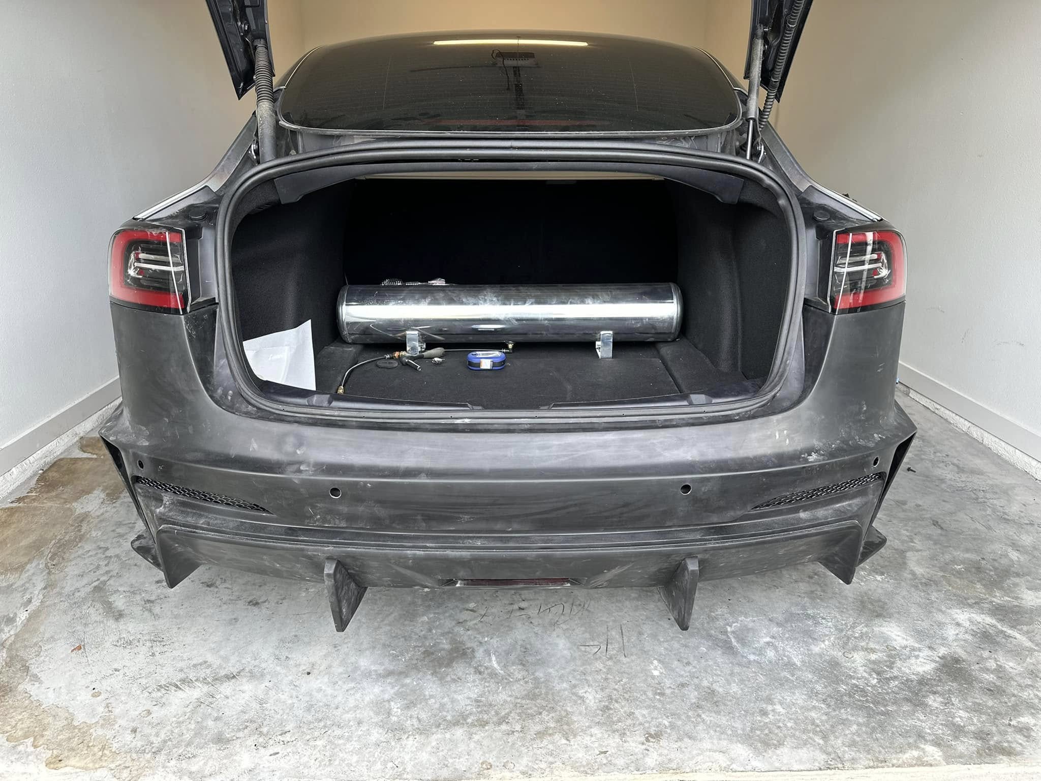 Robot Craftsman Tesla Model 3 “HACKER” Rear Bumper & Diffuser  (2017–2023 pre-facelift) - Image 3