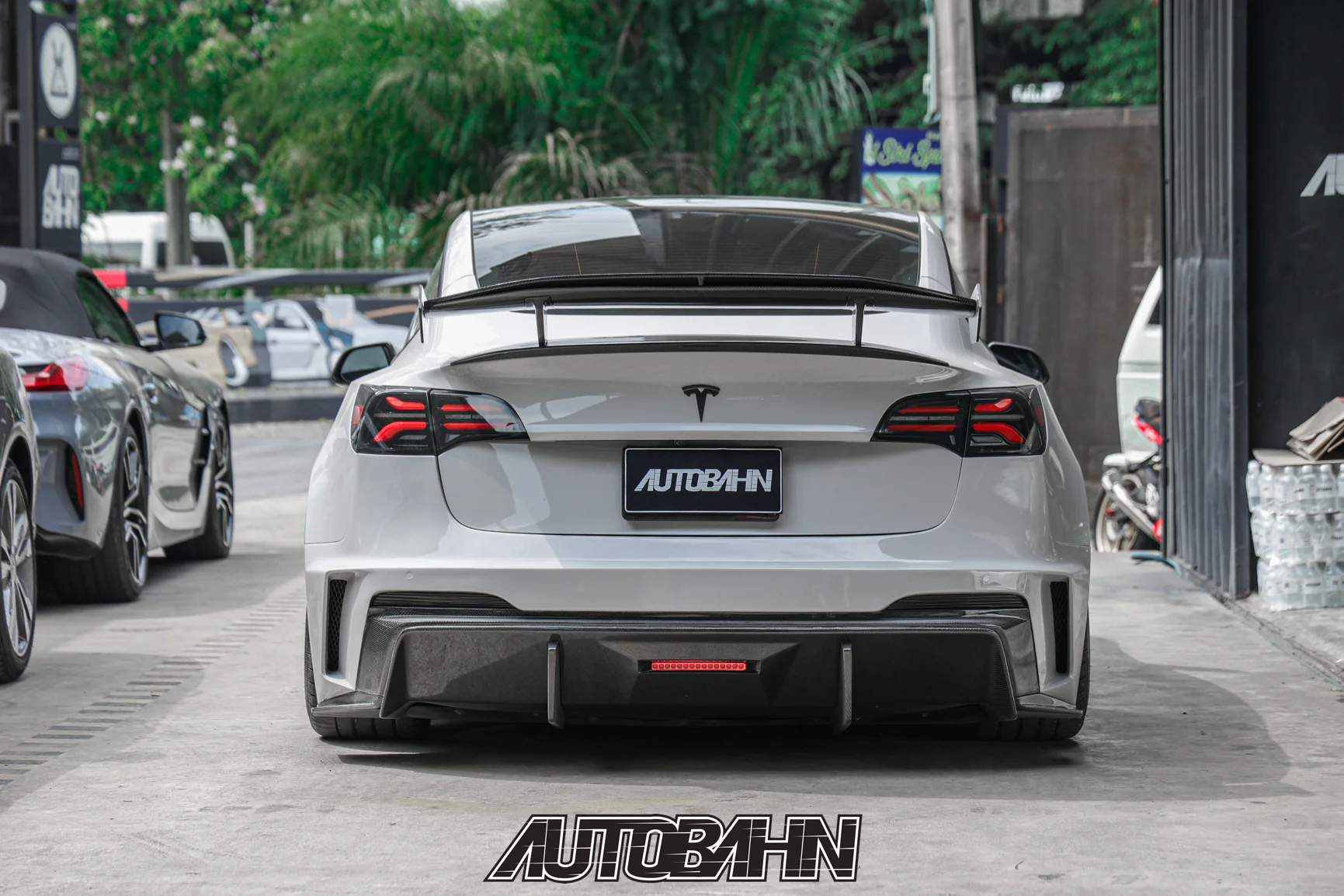 Robot Craftsman Tesla Model 3 “HACKER” Rear Bumper & Diffuser  (2017–2023 pre-facelift) - Image 5