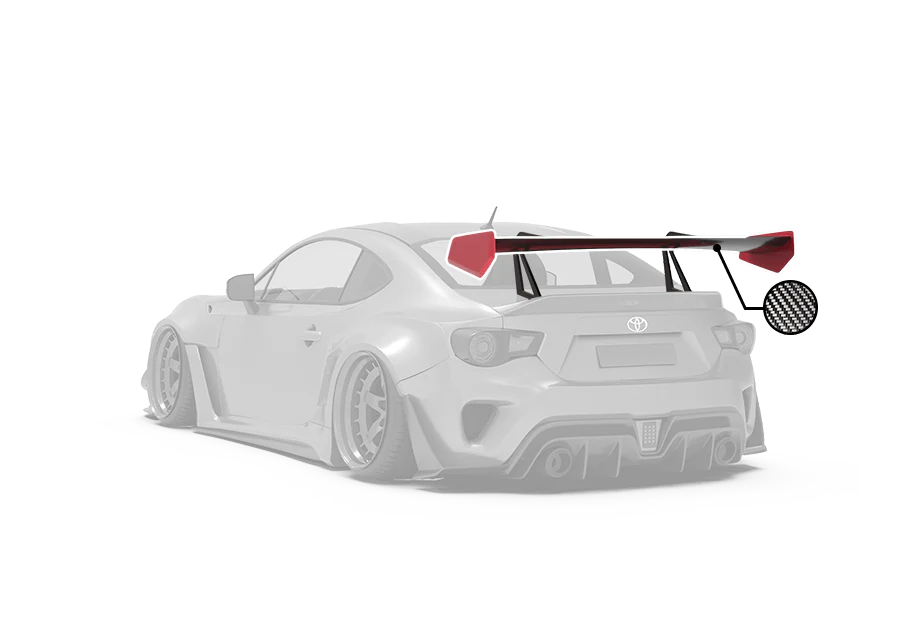 Robot Craftsman Toyota GT86 / BRZ GT Wing - Image 2