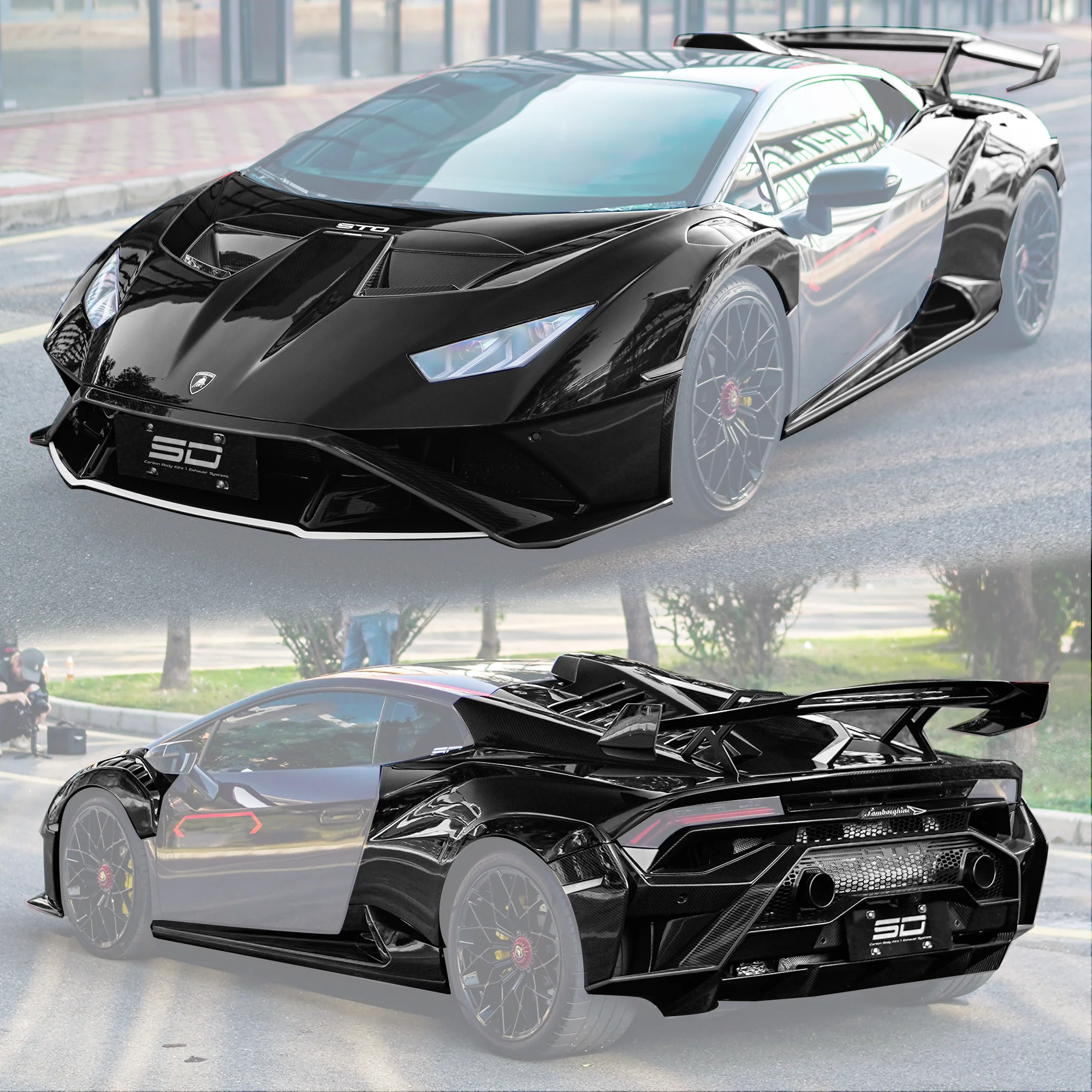SD Dynamics Lamborghini Huracan to STO Conversion Dry-Carbon Full Body Kit - Image 52