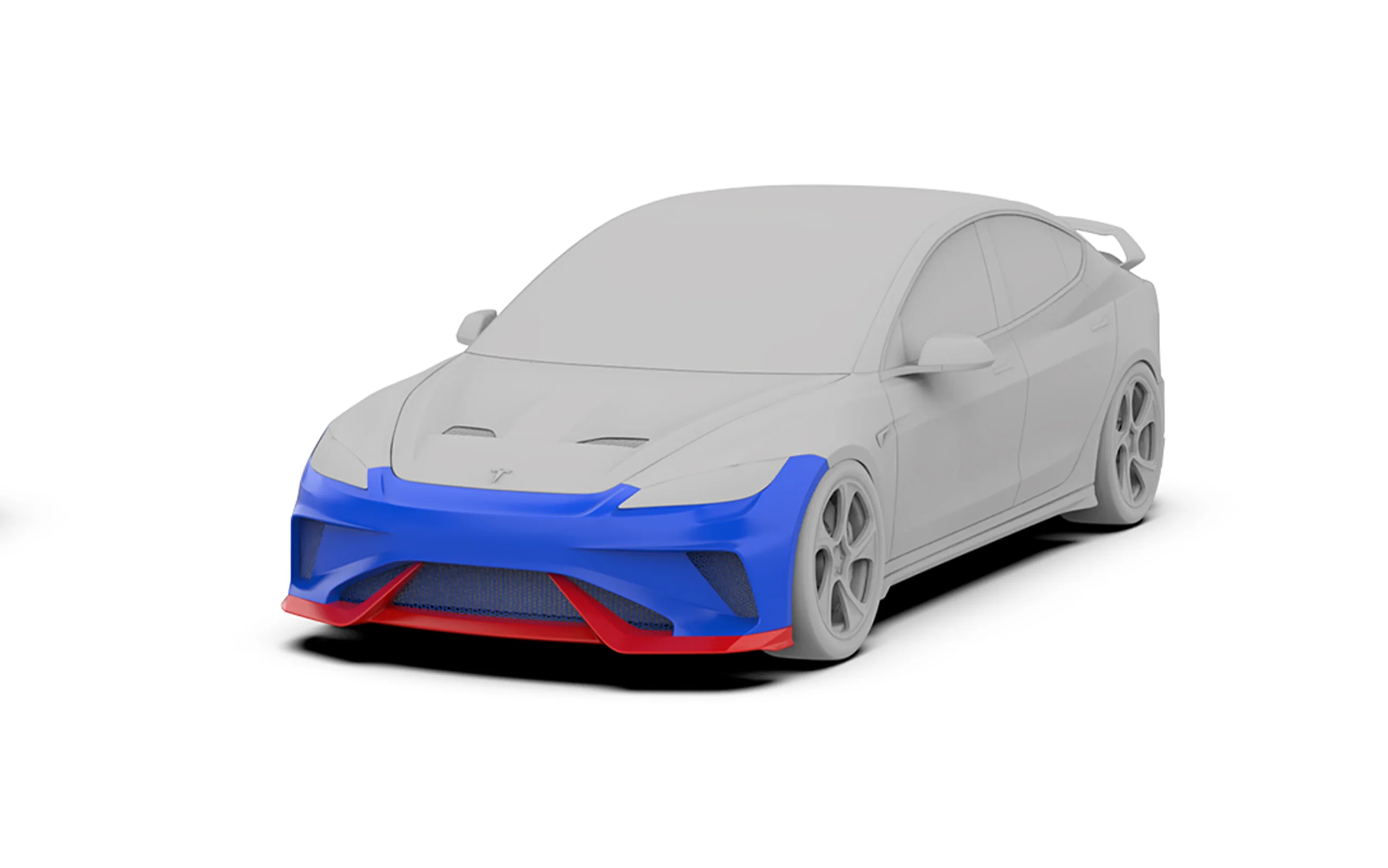 Robot Craftsman Tesla Model 3 Highland "HACKER" Front Bumper & Front Lip - Image 2