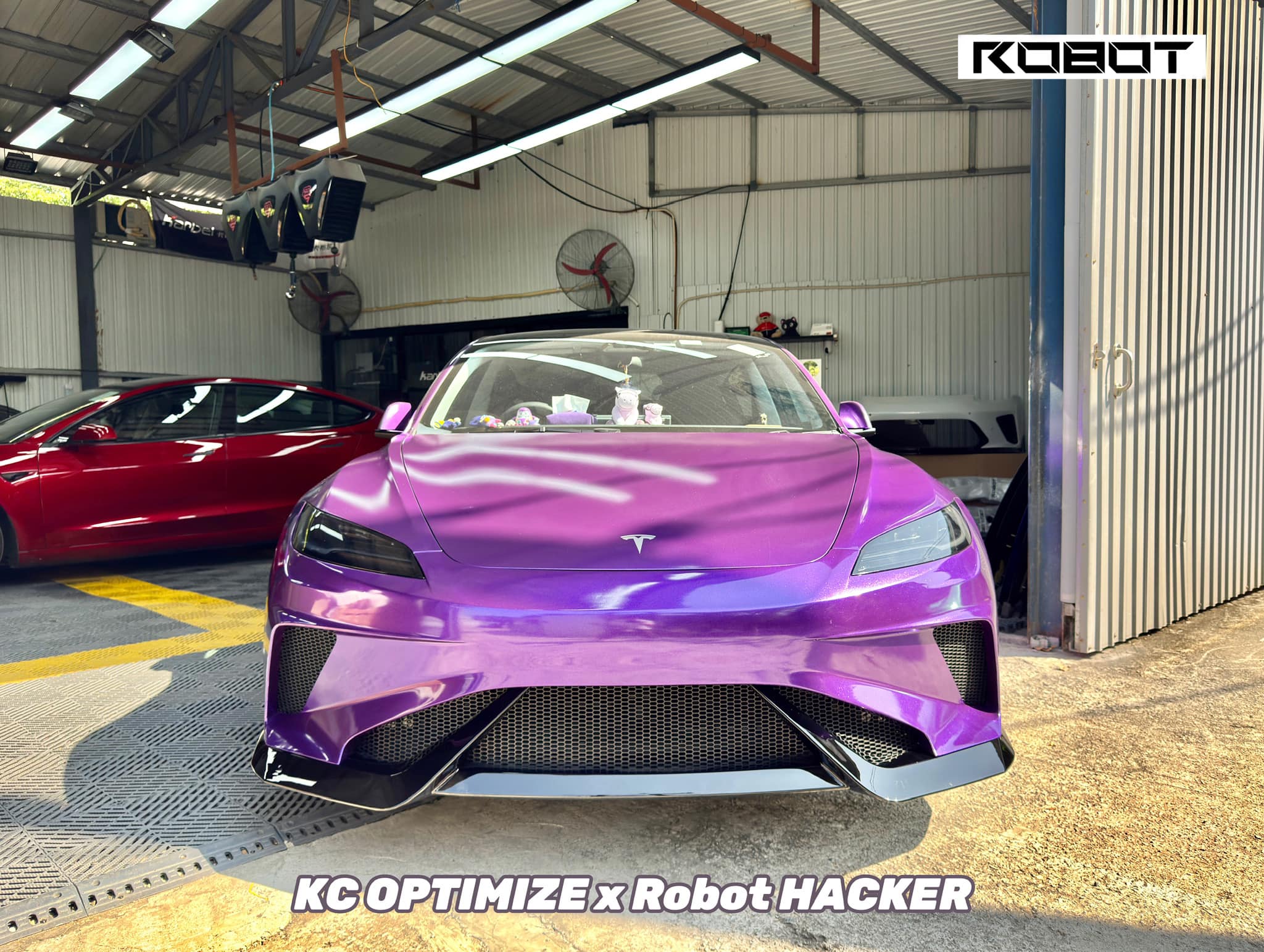 Robot Craftsman Tesla Model 3 Highland "HACKER" Front Bumper & Front Lip - Image 6