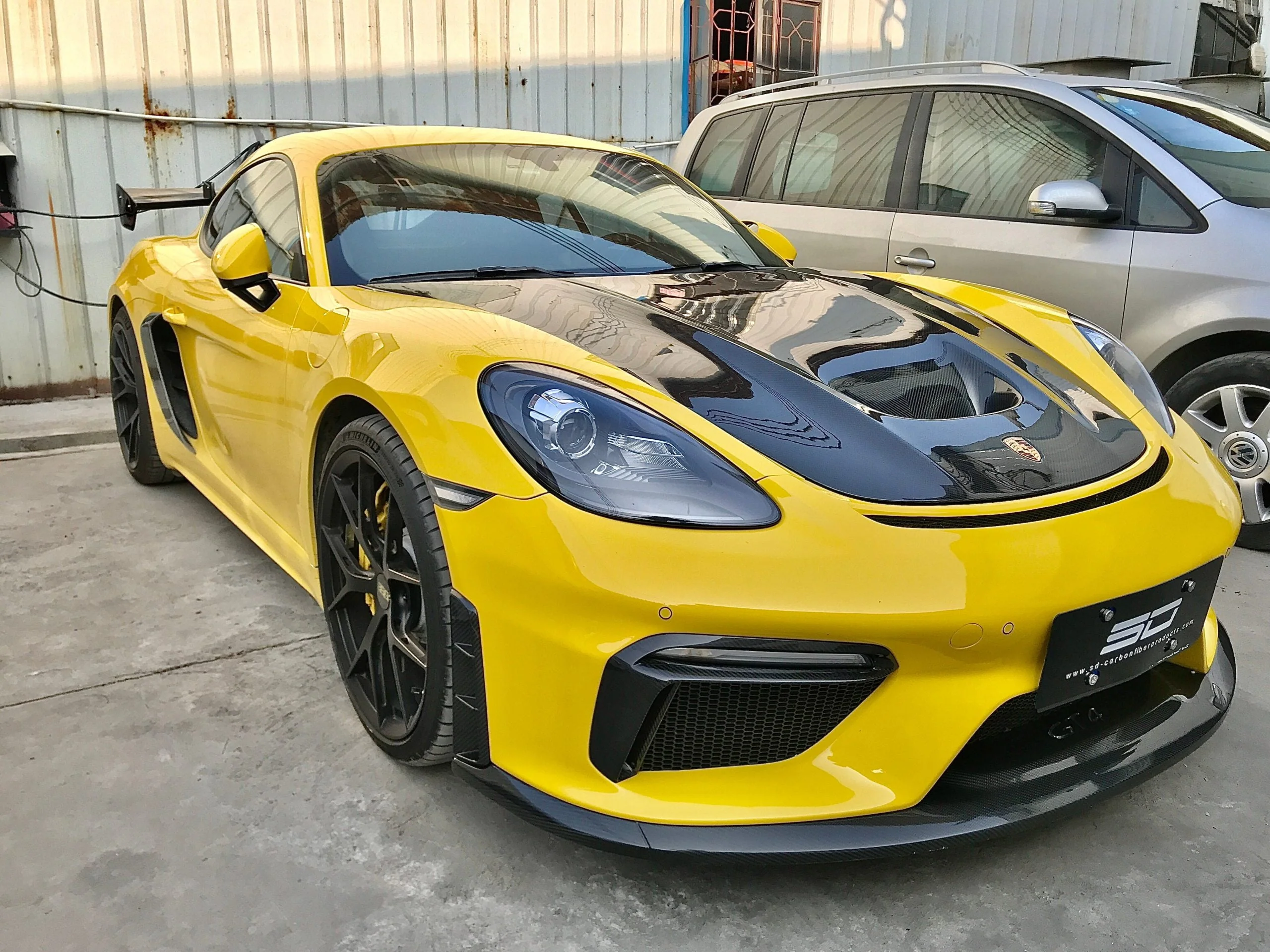 SD Carbon Design DRY Carbon Fiber Hood Bonnet For Porsche 911 991 / 718 Cayman Boxster - Image 6