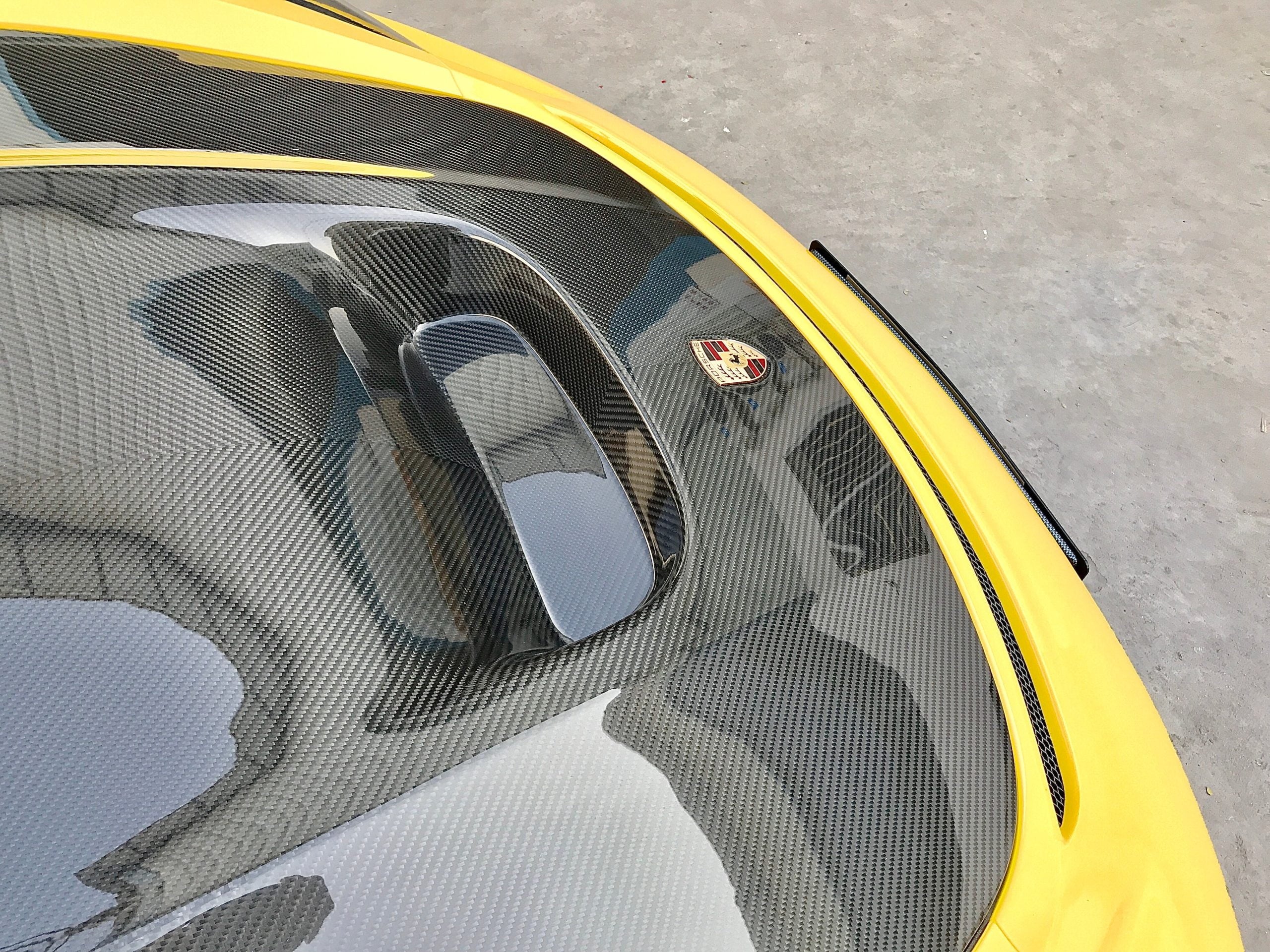 SD Carbon Design DRY Carbon Fiber Hood Bonnet For Porsche 911 991 / 718 Cayman Boxster - Image 8