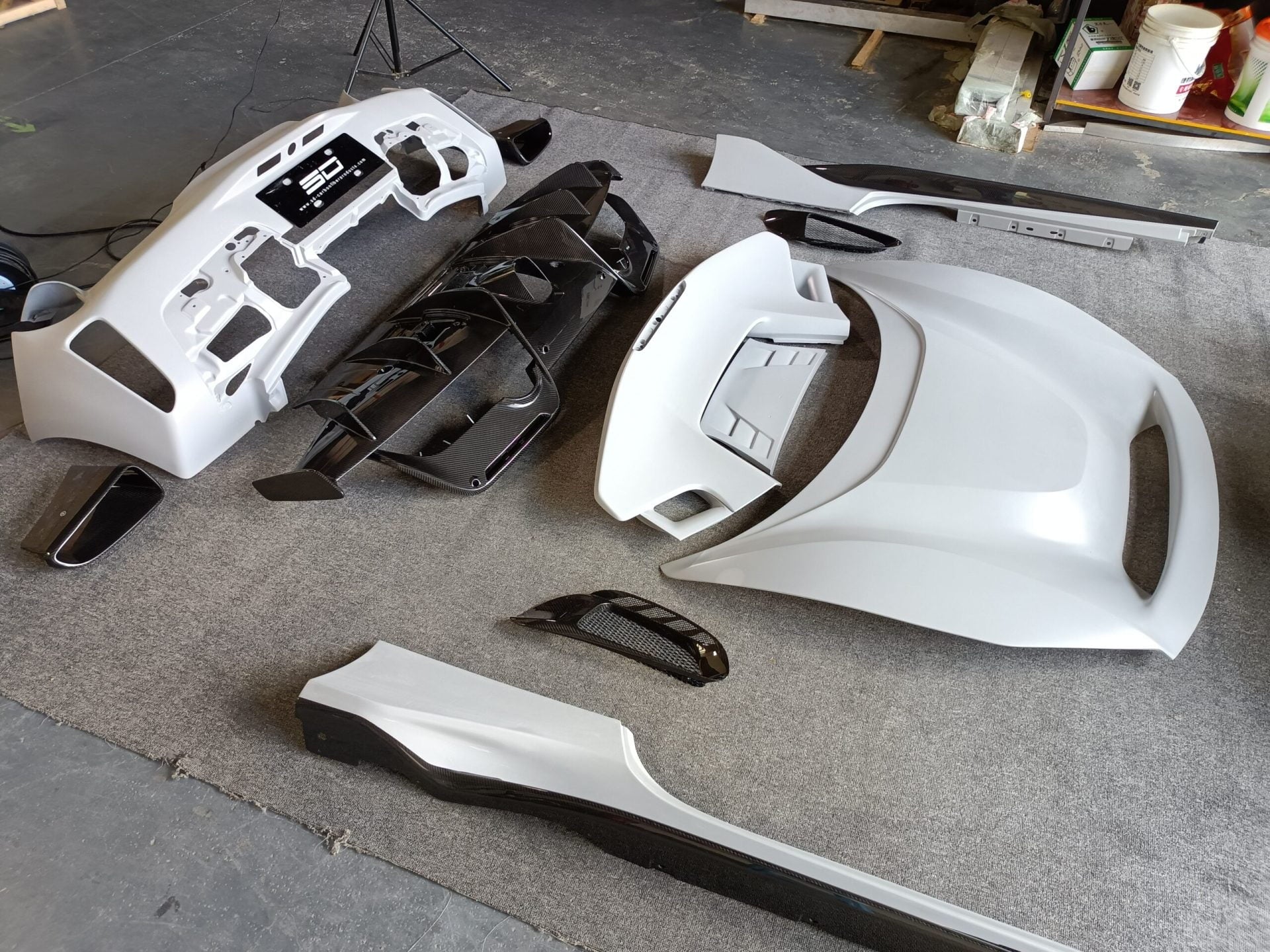 SD Dynamics Full Ferrari 488GTB Upgrade to Pista Conversion Body Kit - Image 29