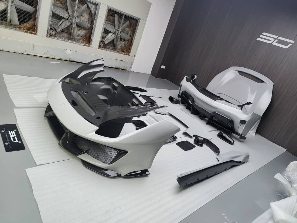 SD Dynamics Full Ferrari 488GTB Upgrade to Pista Conversion Body Kit - Image 35