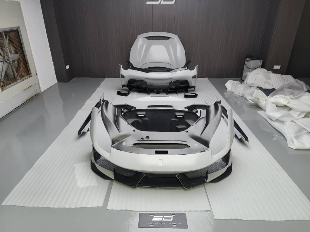 SD Dynamics Full Ferrari 488GTB Upgrade to Pista Conversion Body Kit - Image 36
