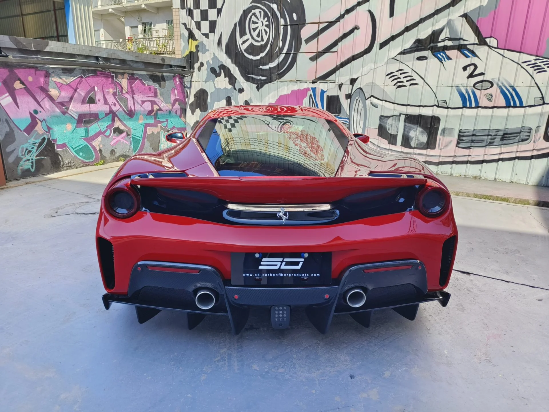 SD Dynamics Full Ferrari 488GTB Upgrade to Pista Conversion Body Kit - Image 7