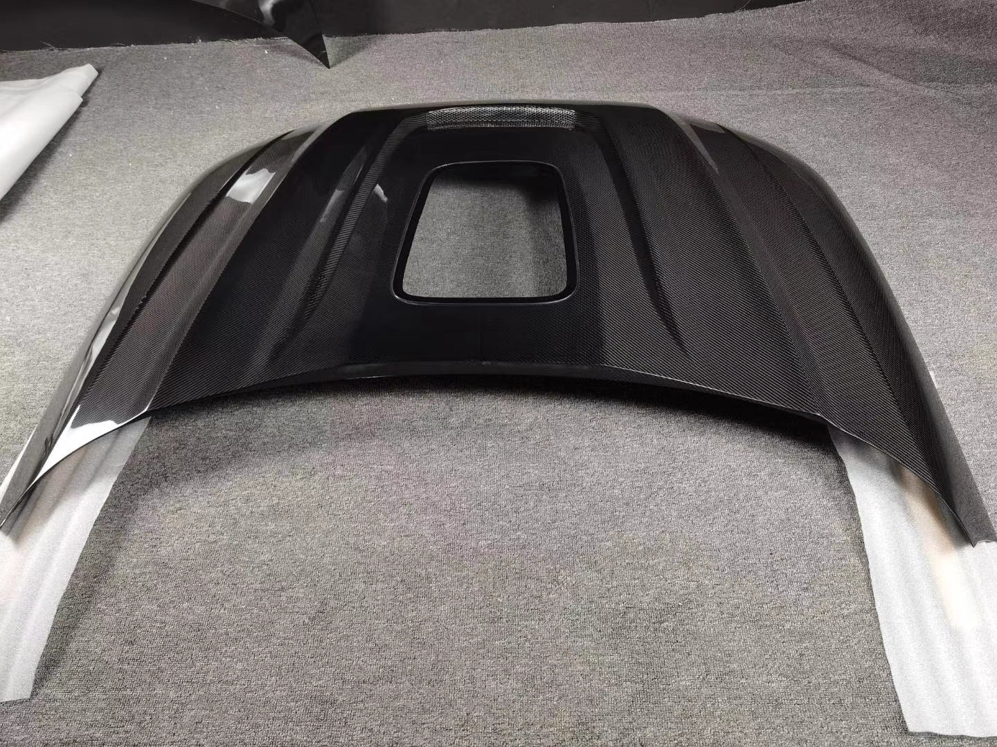 SD Carbon Fiber Tempered Glass Hood Bonnet For Audi A4 S4 2017-ON B9 B9.5 - Image 5