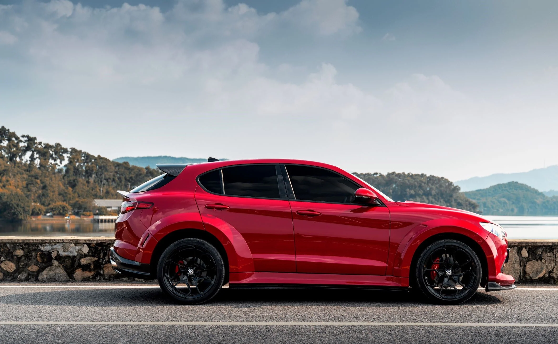 SD Carbon Partial Carbon Fiber Widebody Kit For Alfa Romeo Stelvio 2.0T - Image 20