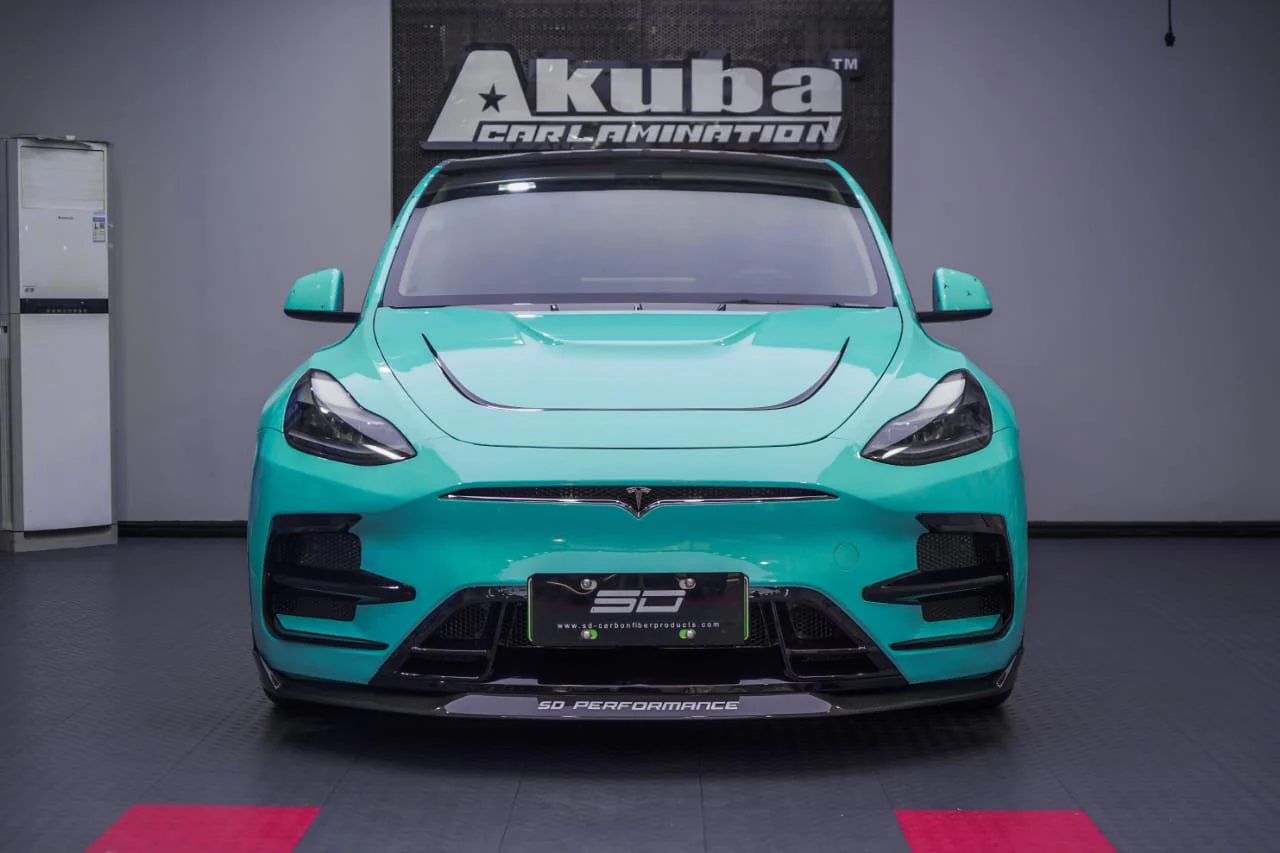 SD Carbon Tesla Model Y Full Plastic or Dry Carbon Narrowbody Bodykit - Image 12